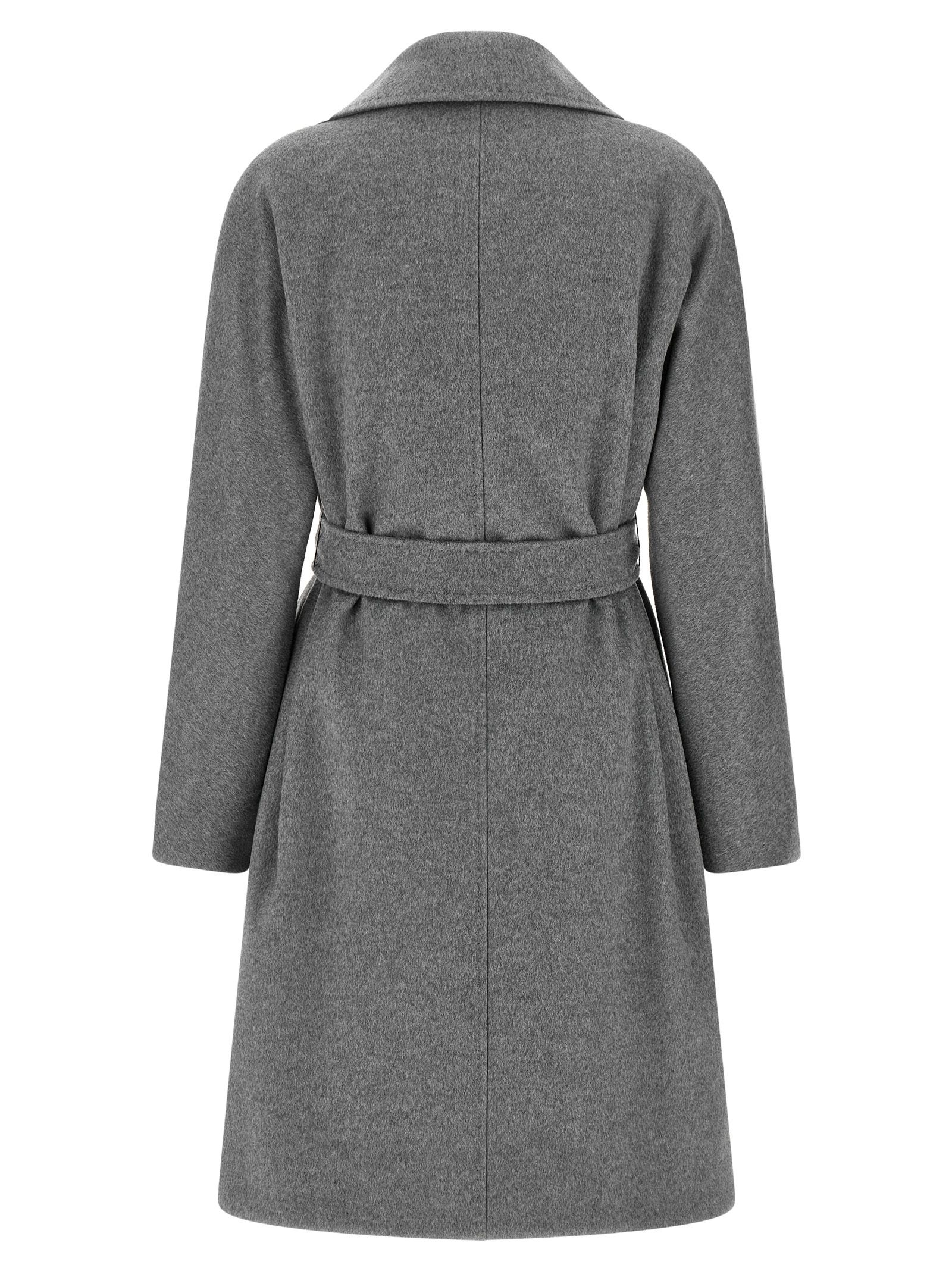 Max Mara Gray Wool Women's Coat - Max Mara - Modalova
