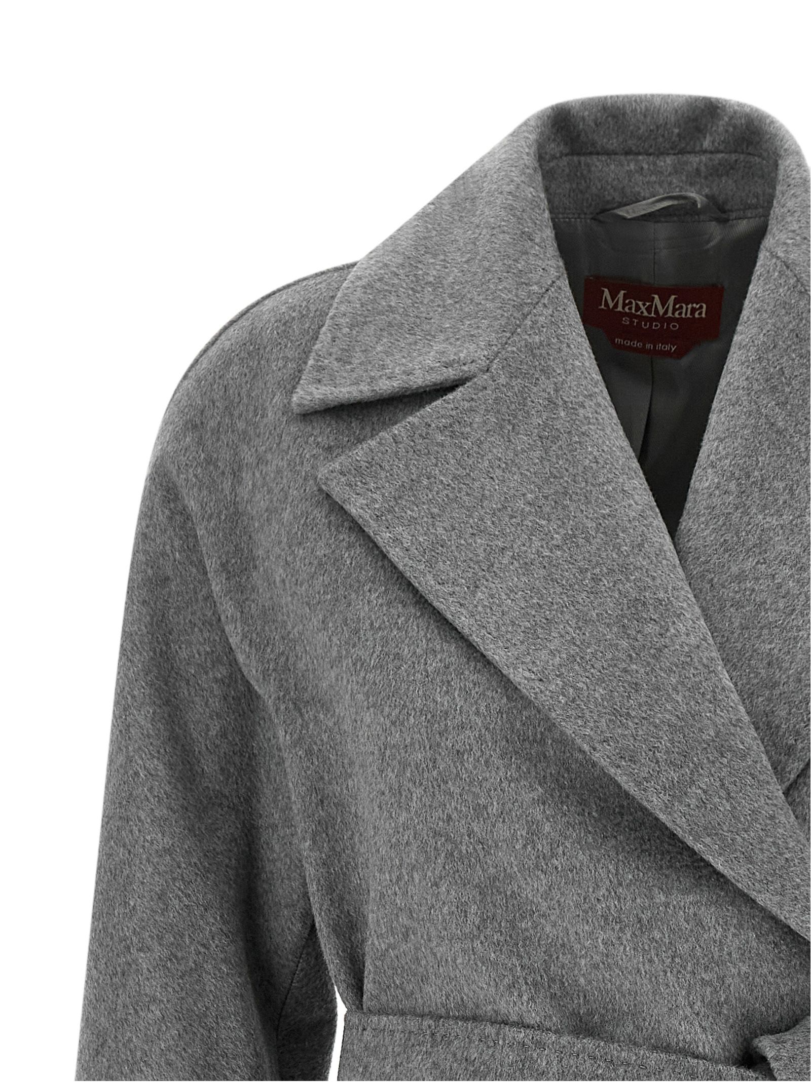 Max Mara Gray Wool Women's Coat - Max Mara - Modalova
