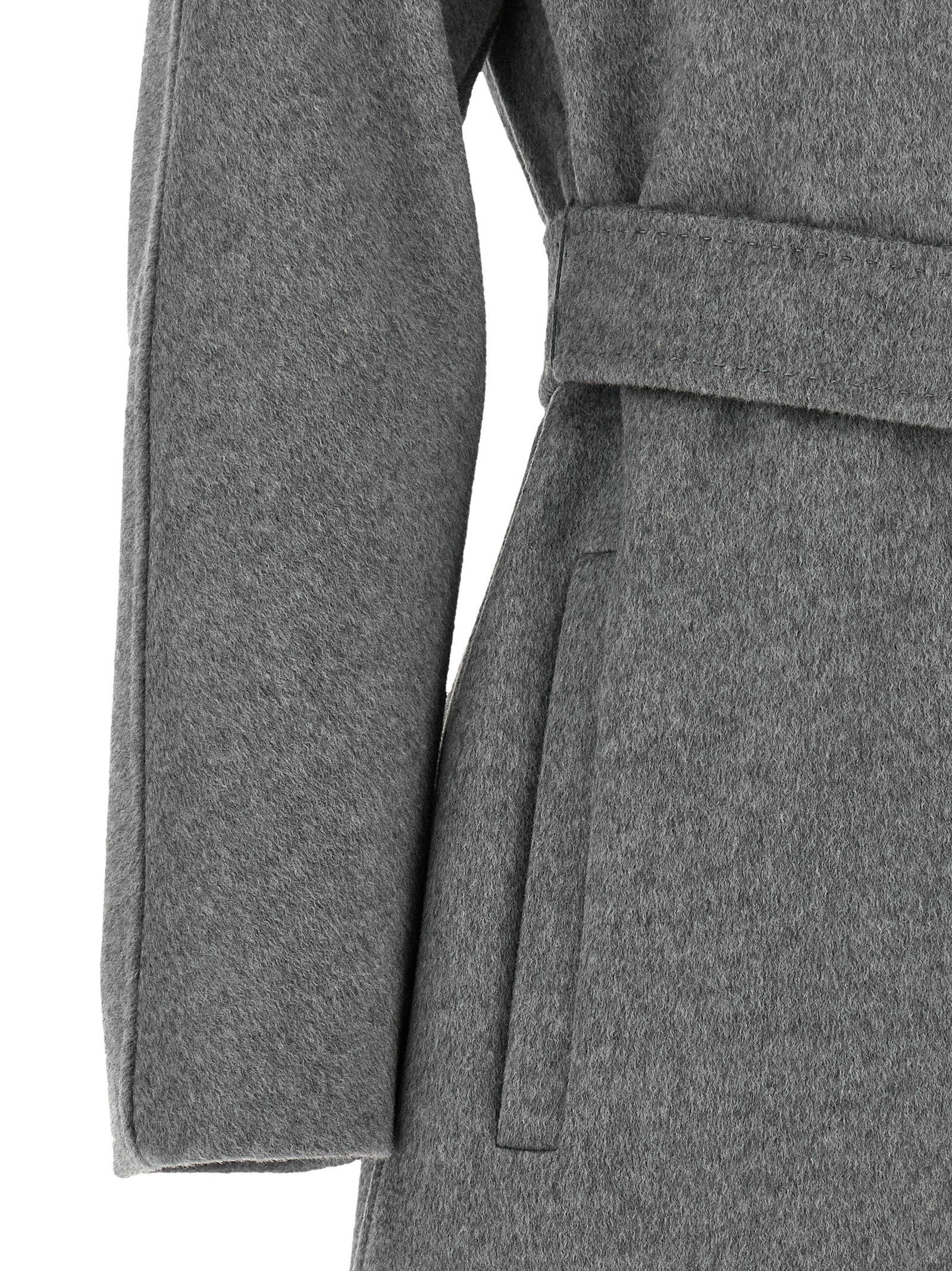 Max Mara Gray Wool Women's Coat - Max Mara - Modalova