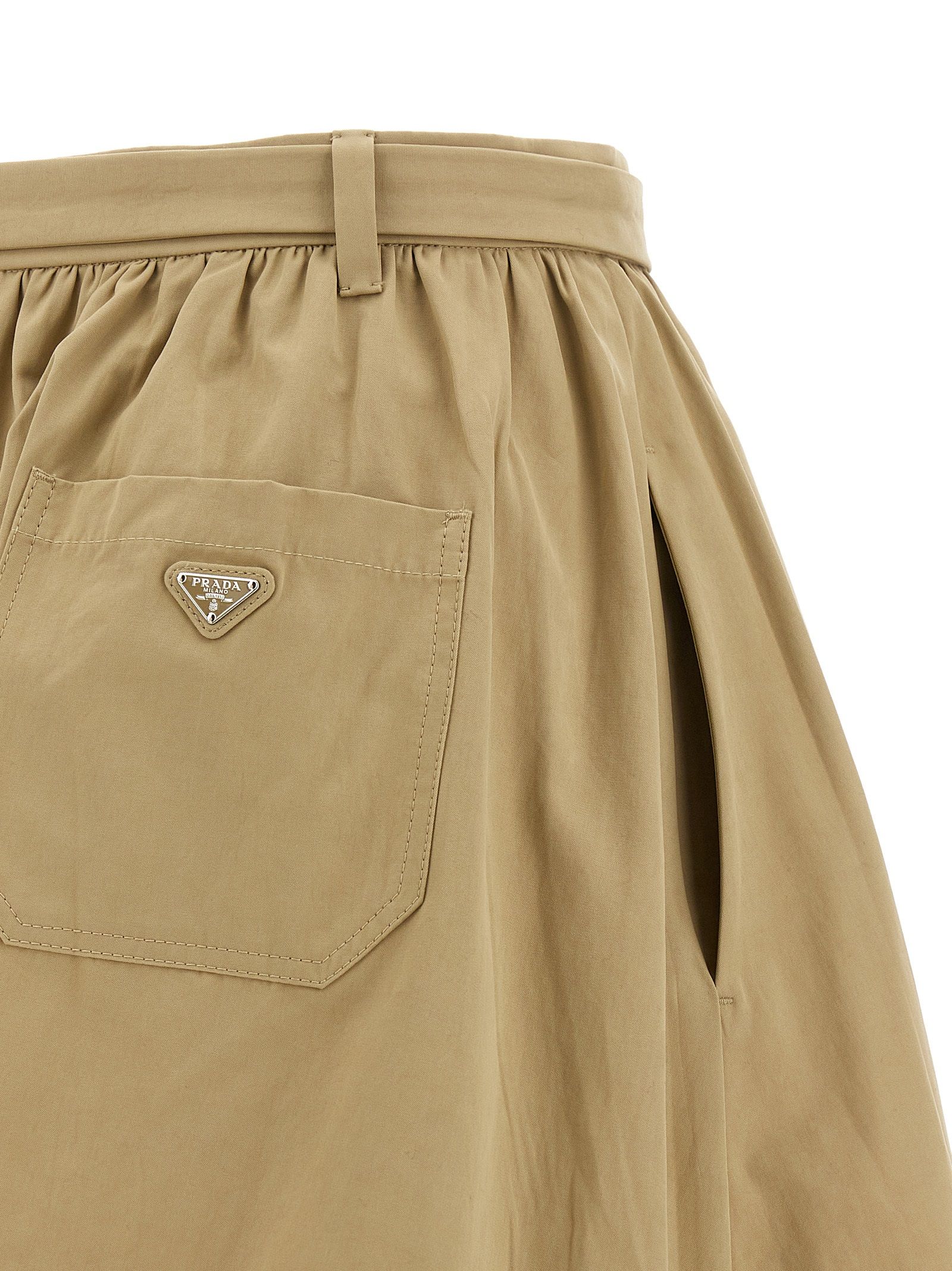 Cotton Midi Women's Skirt - Prada - Modalova