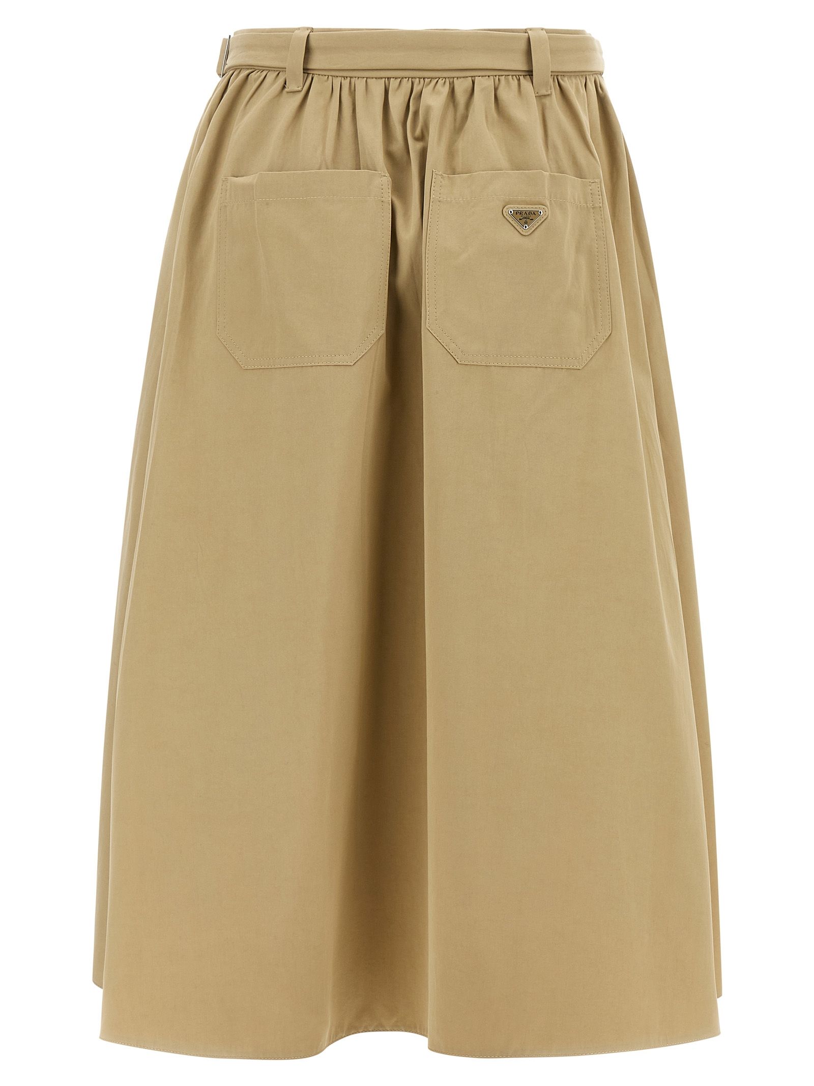 Cotton Midi Women's Skirt - Prada - Modalova