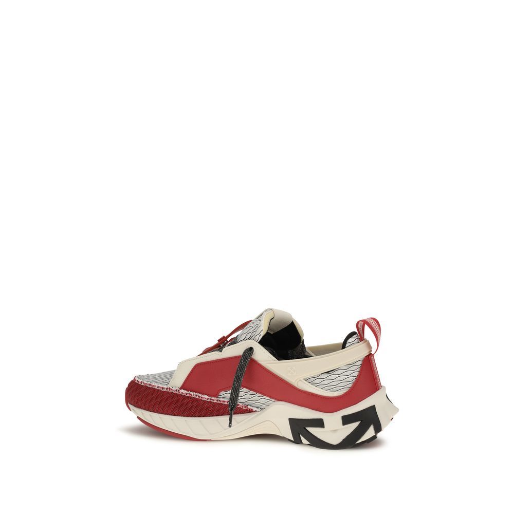Polyester Athletic Men's Sneakers - Off-White - Modalova