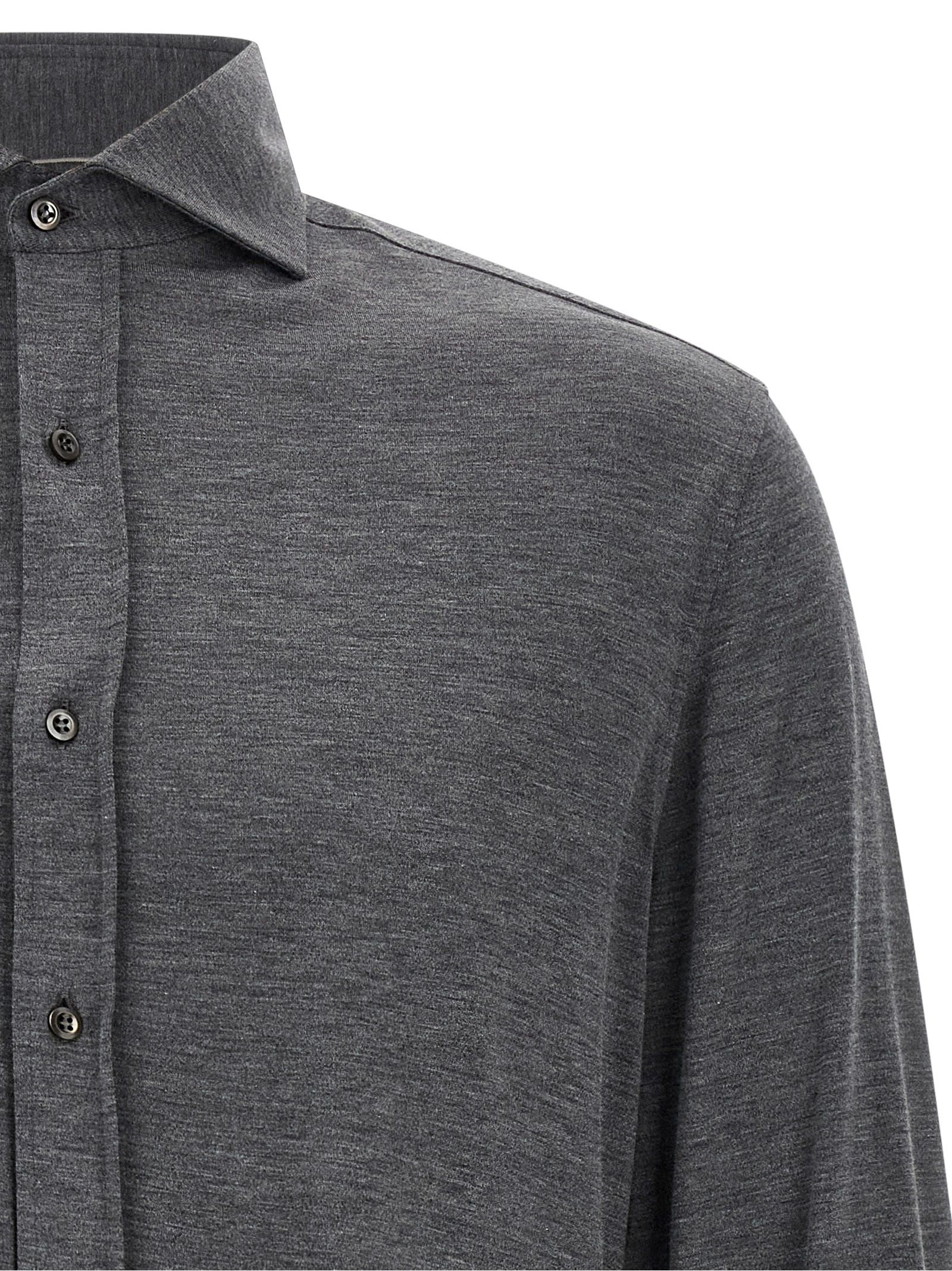 Silk Men's Blouse - Brunello Cucinelli - Modalova