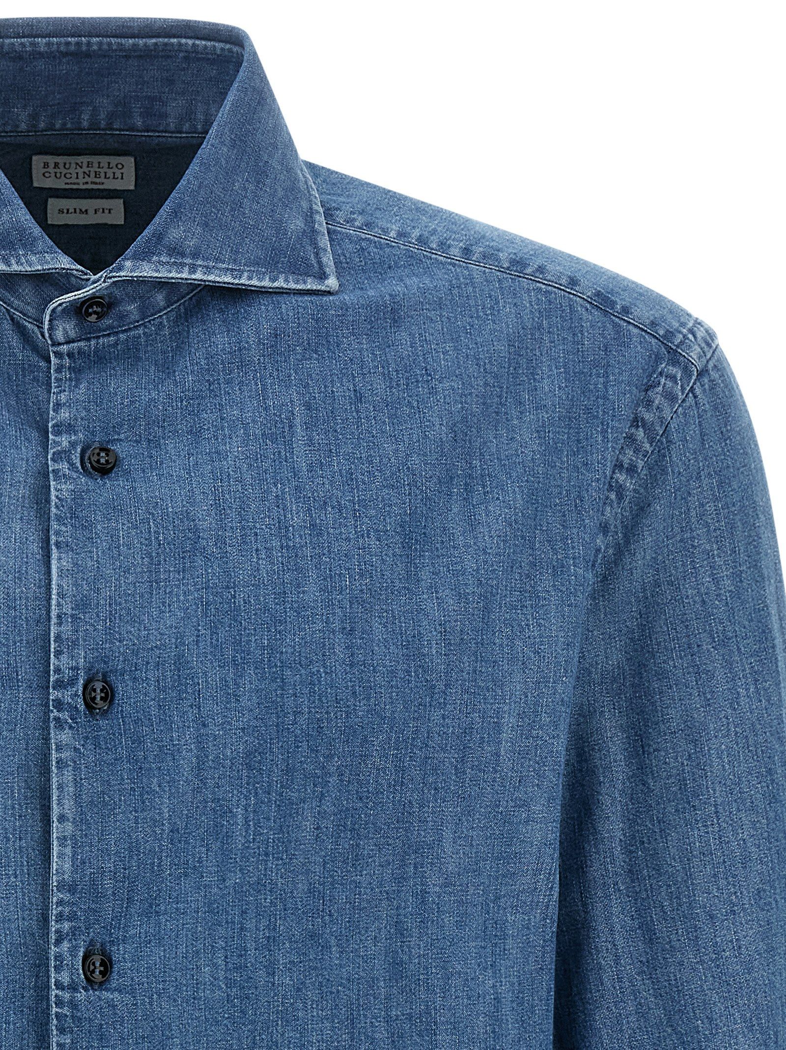 Cotton Men's Blouse - Brunello Cucinelli - Modalova
