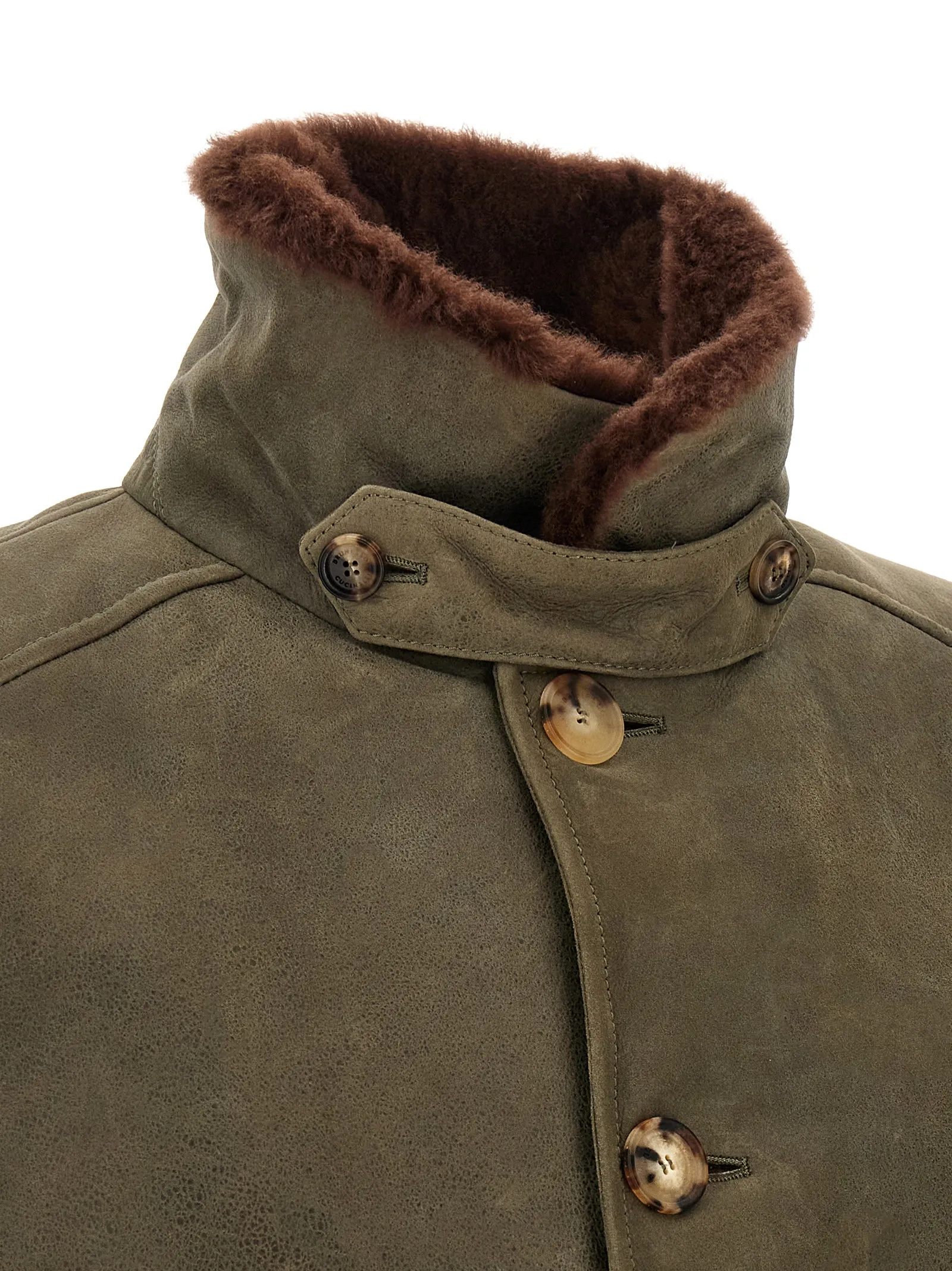 Lamb Leather Leather Men's Jacket - Brunello Cucinelli - Modalova