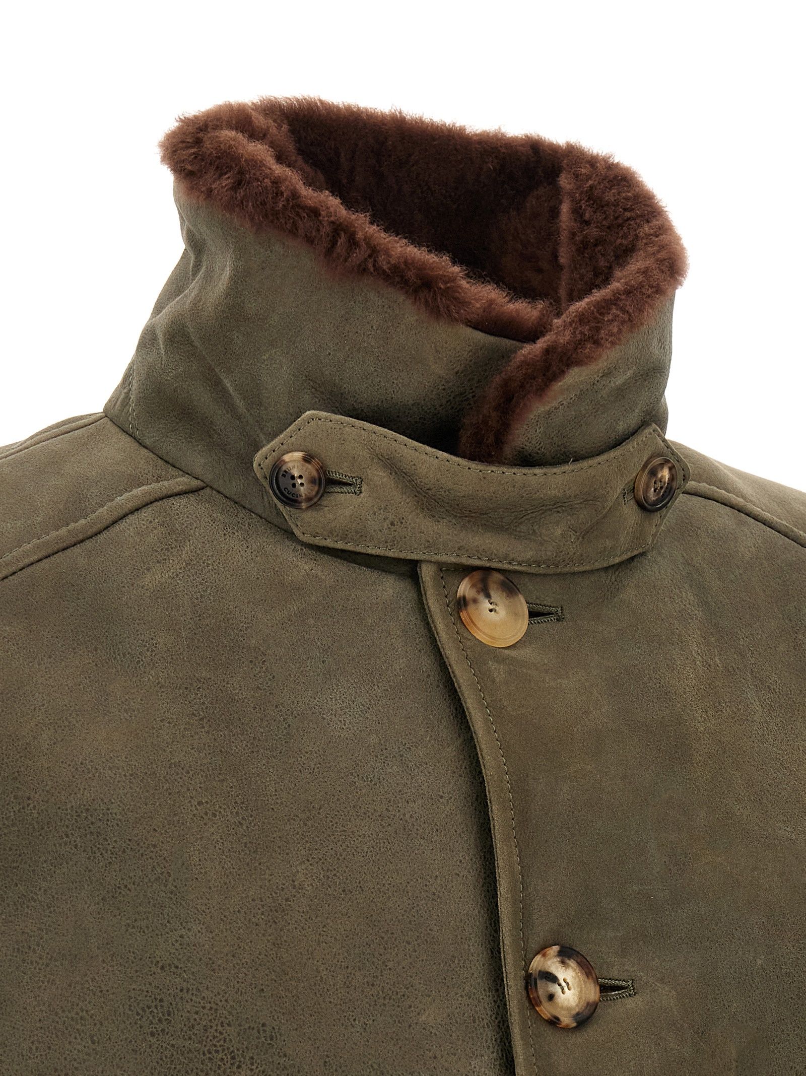 Lamb Leather Leather Men's Jacket - Brunello Cucinelli - Modalova