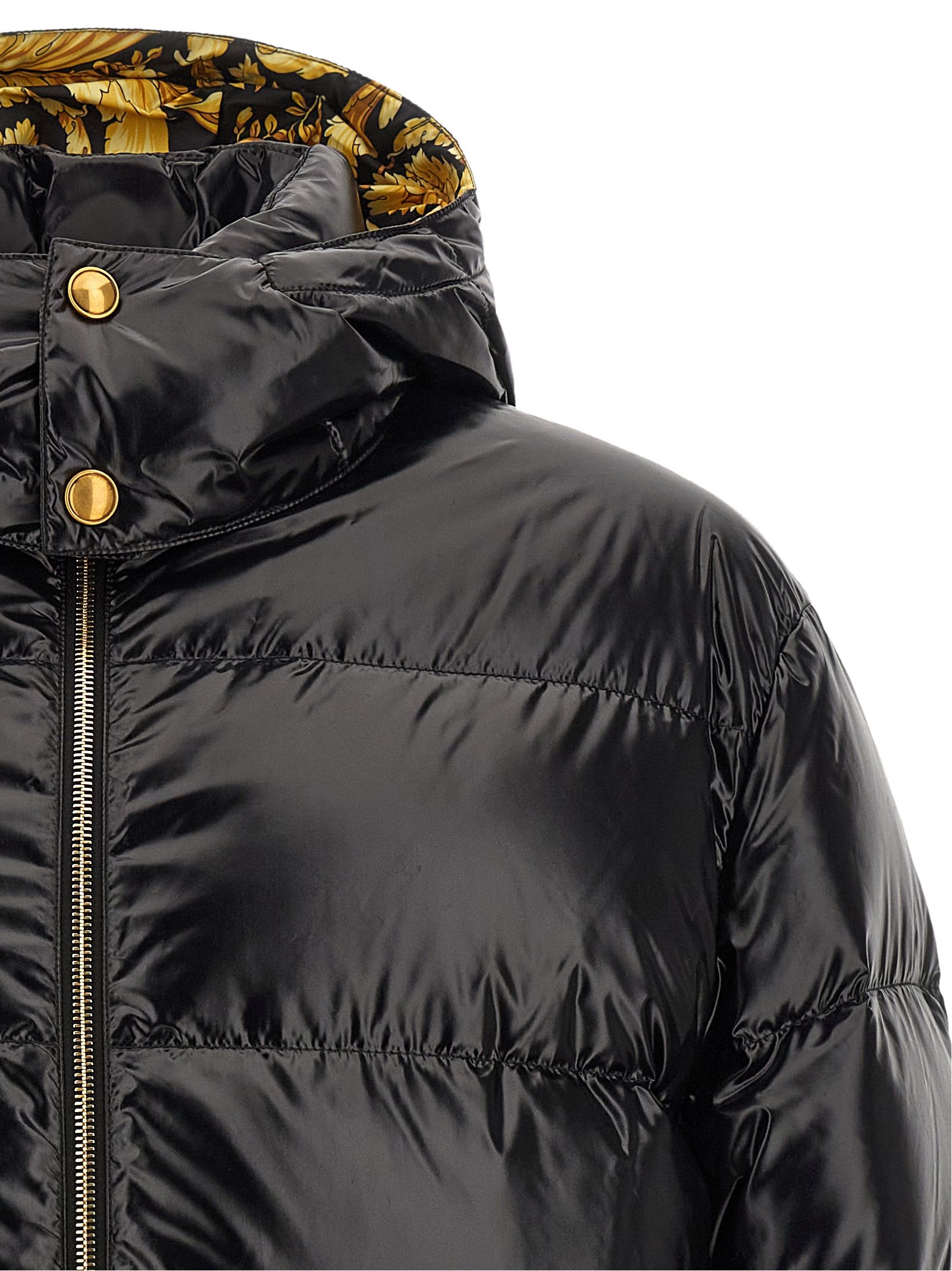 Nylon Full-Length Men's Jacket - Versace - Modalova