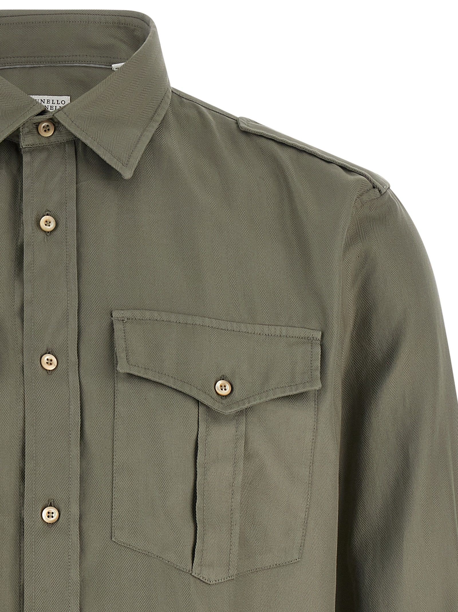 Cotton Men's Blouse - Brunello Cucinelli - Modalova