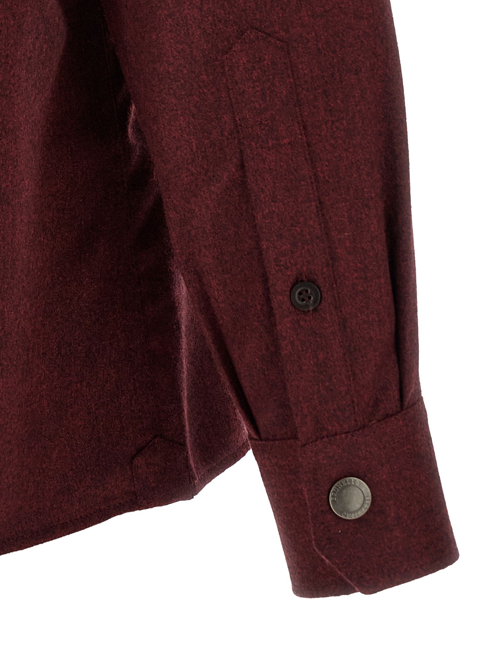 Virgin Wool Men's Blouse - Brunello Cucinelli - Modalova