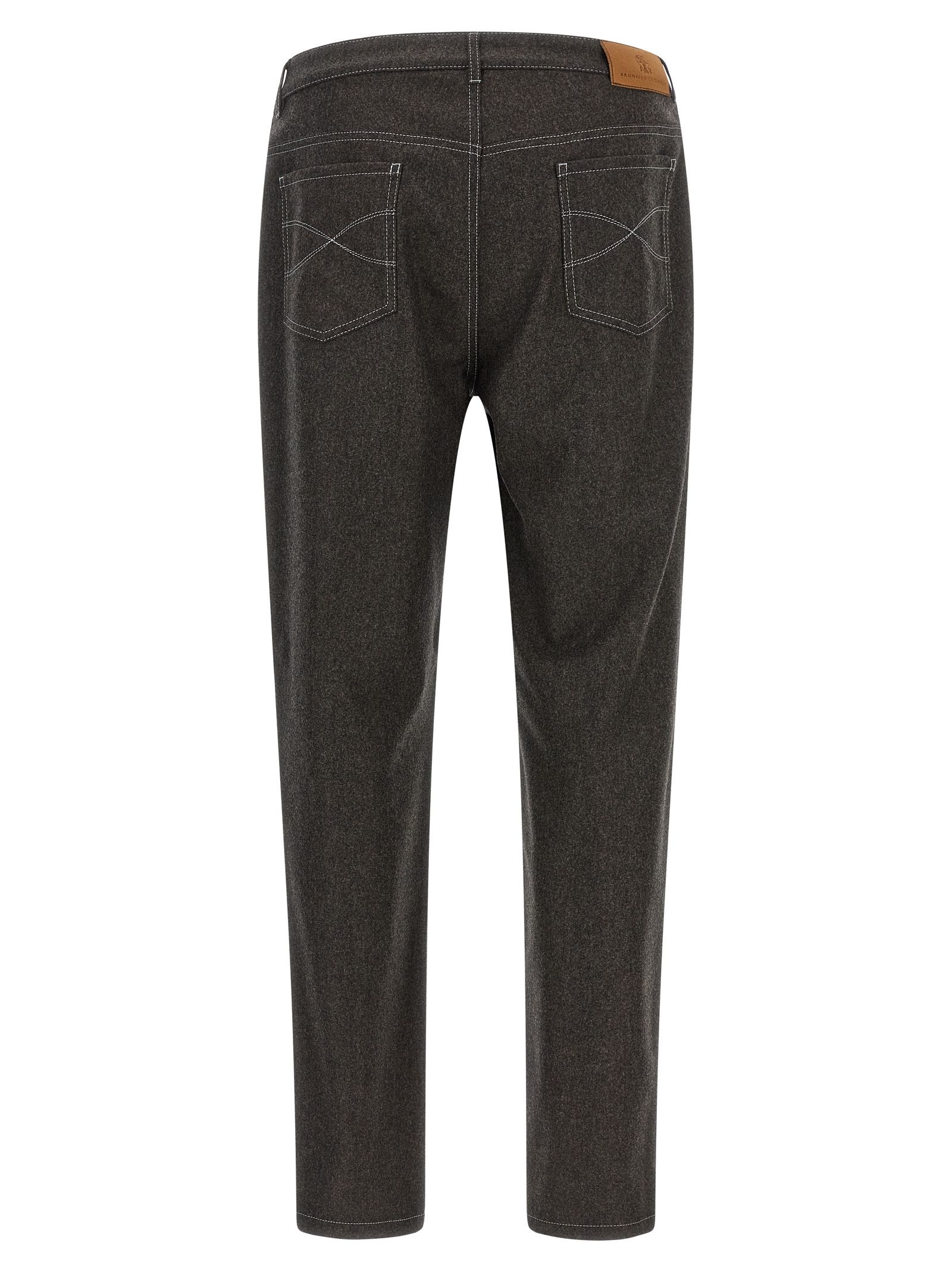 Virgin Wool Casual Men's Pants - Brunello Cucinelli - Modalova