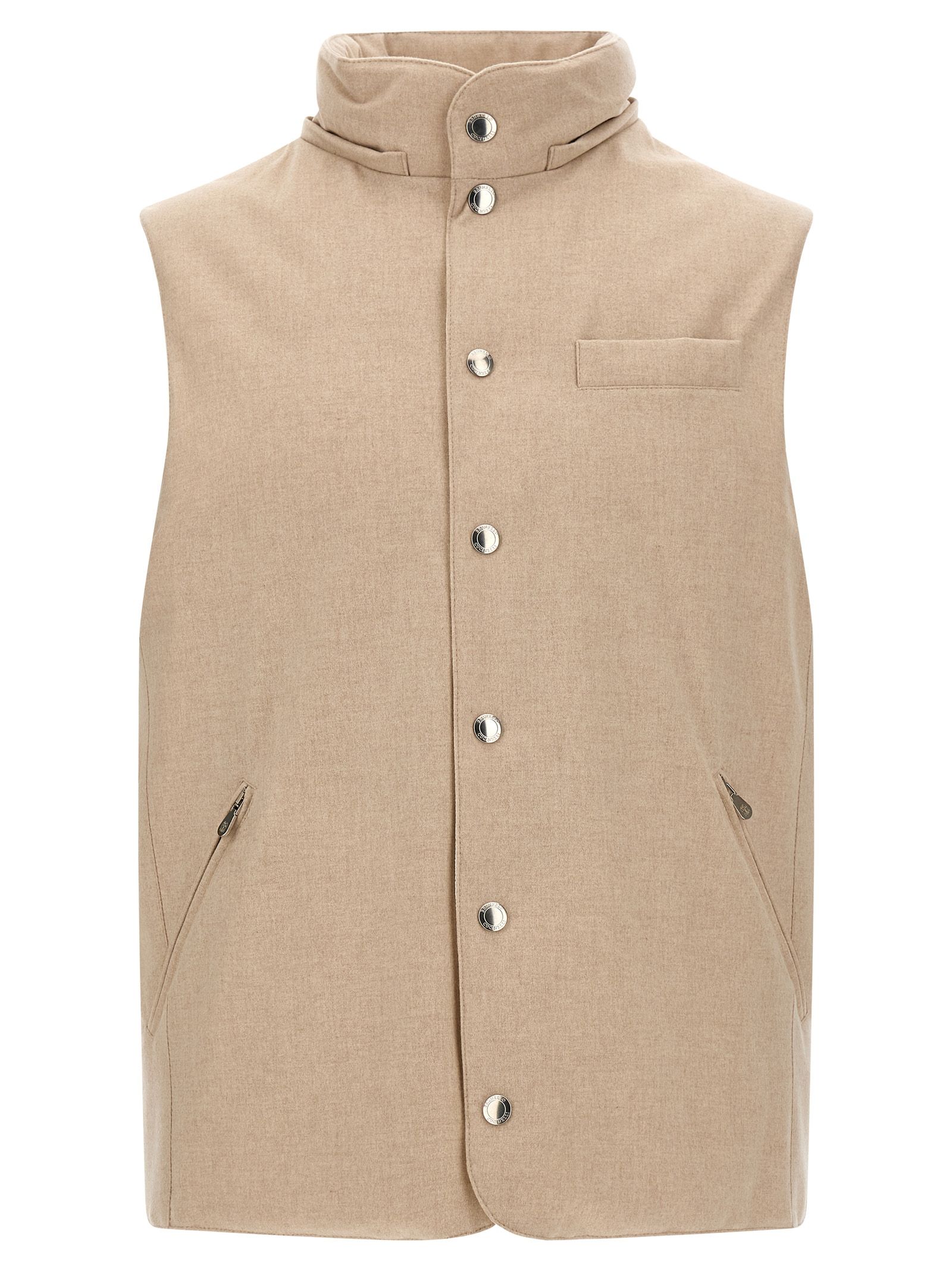 Wool Sleeveless Men's Jacket - Brunello Cucinelli - Modalova