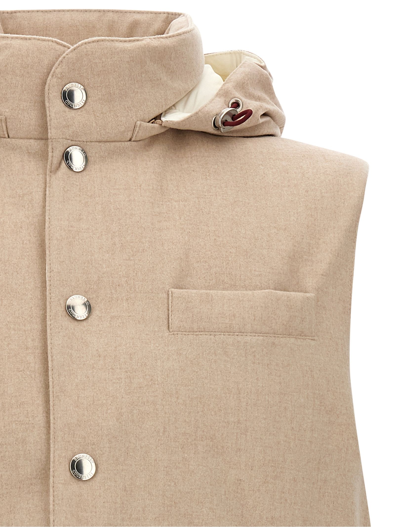 Wool Sleeveless Men's Jacket - Brunello Cucinelli - Modalova