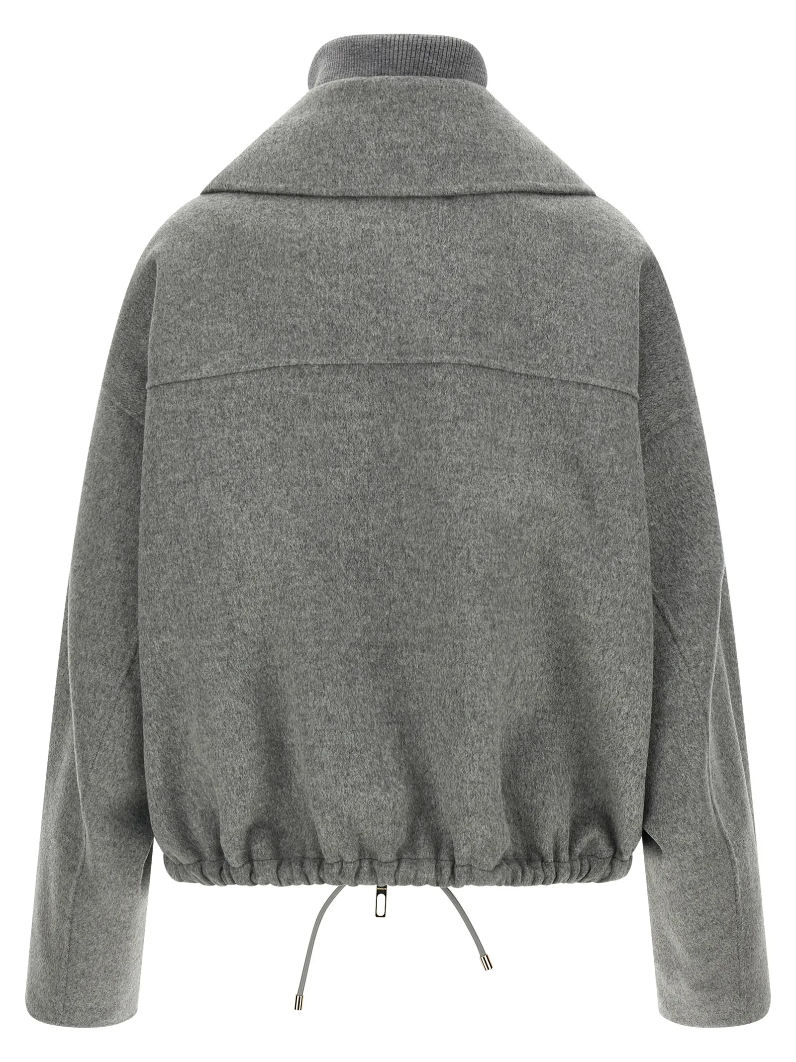 Sportmax Gray Wool Women's Bomber - Sportmax - Modalova