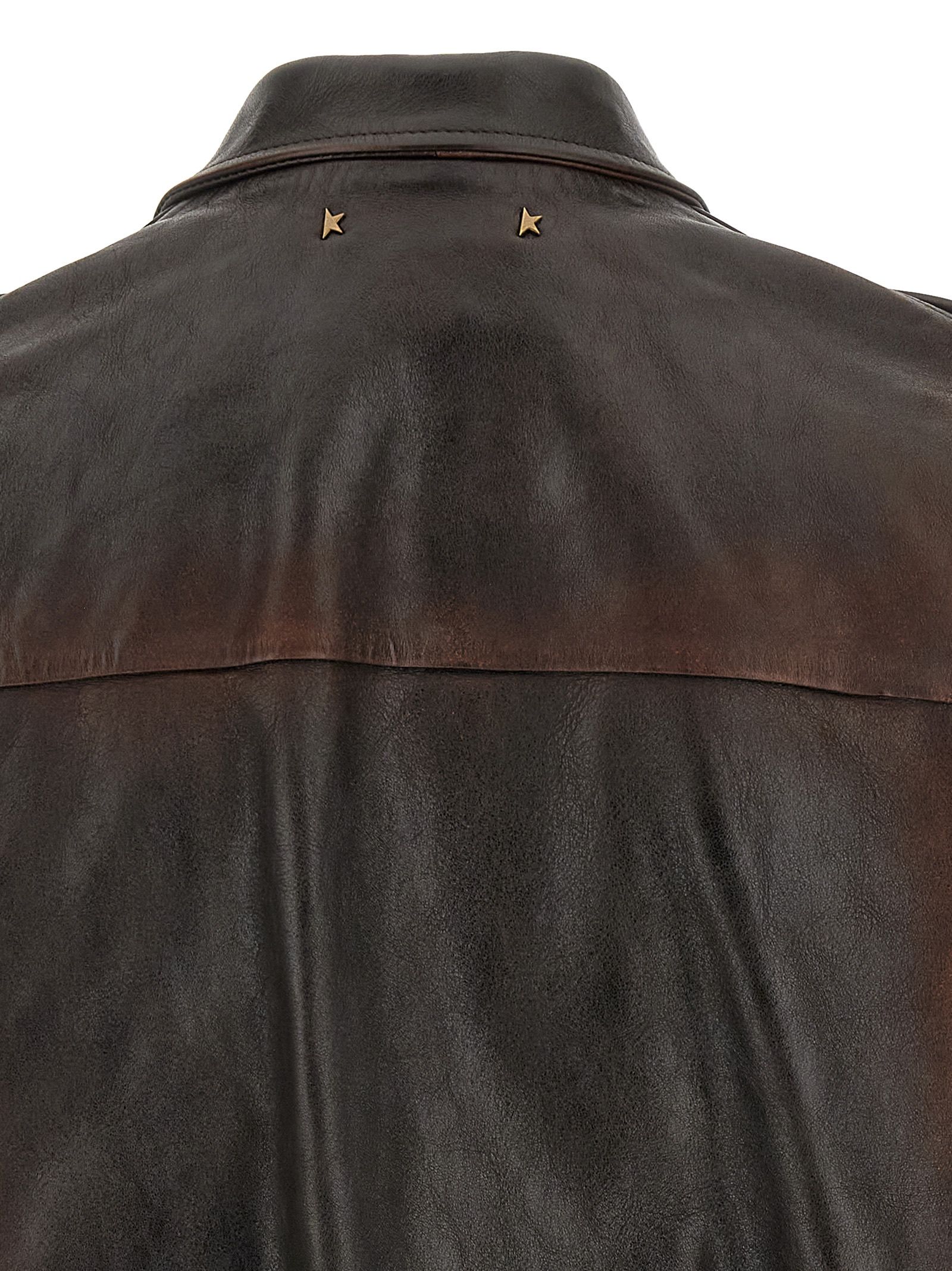 Cowhide Leather Men's Jacket - Golden Goose - Modalova