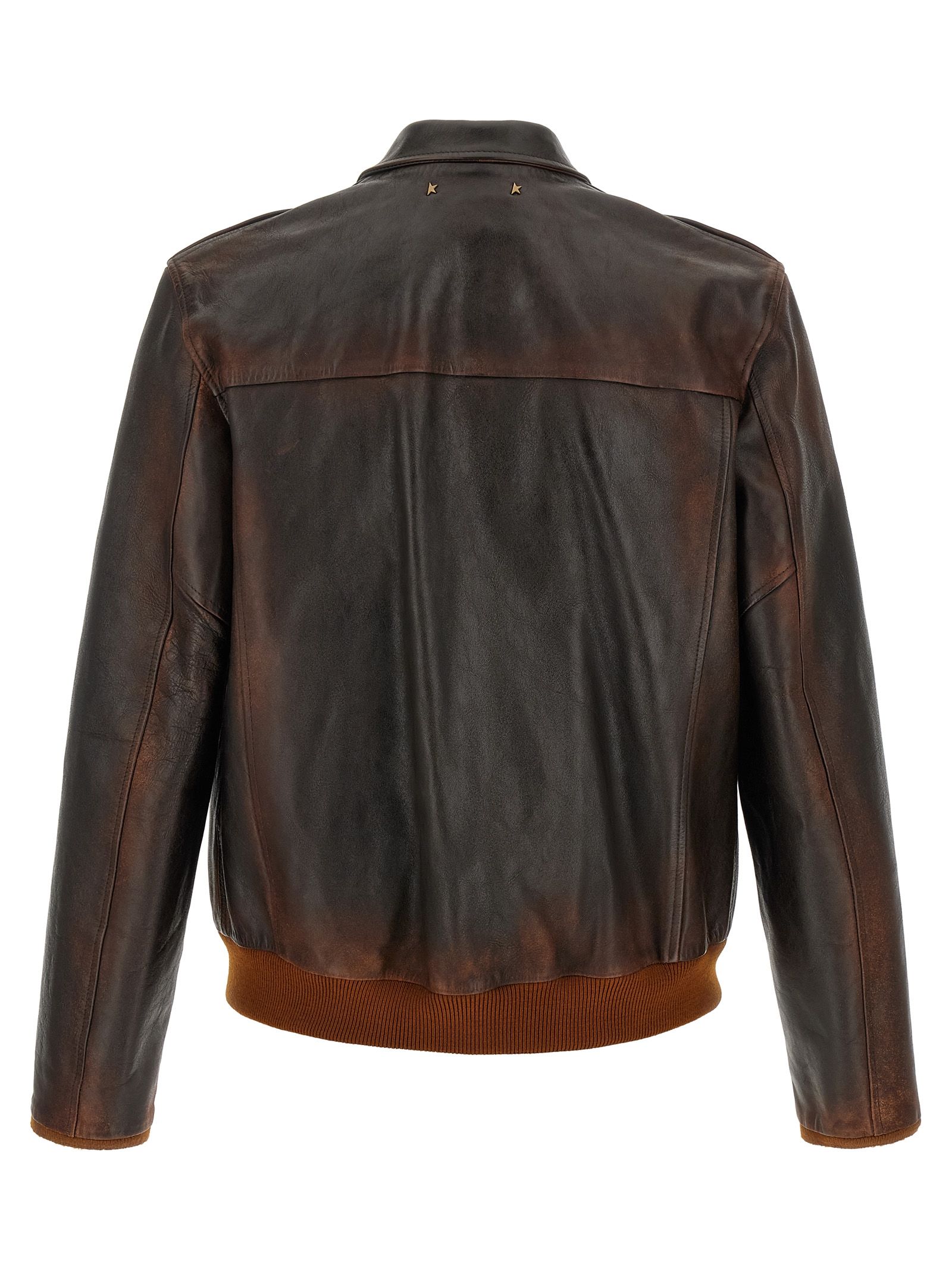 Cowhide Leather Men's Jacket - Golden Goose - Modalova