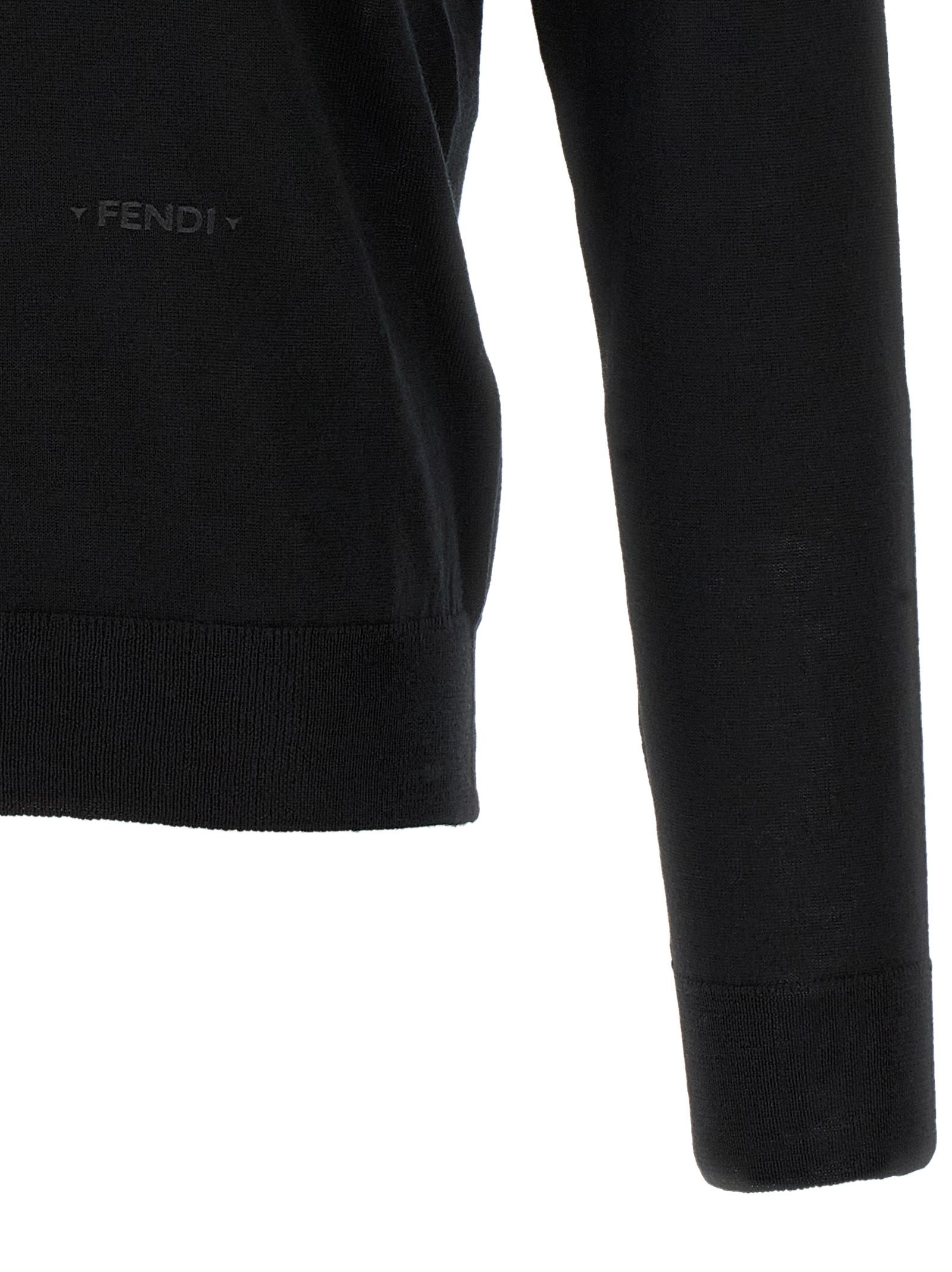 Virgin Wool Polo Men's Shirt - Fendi - Modalova