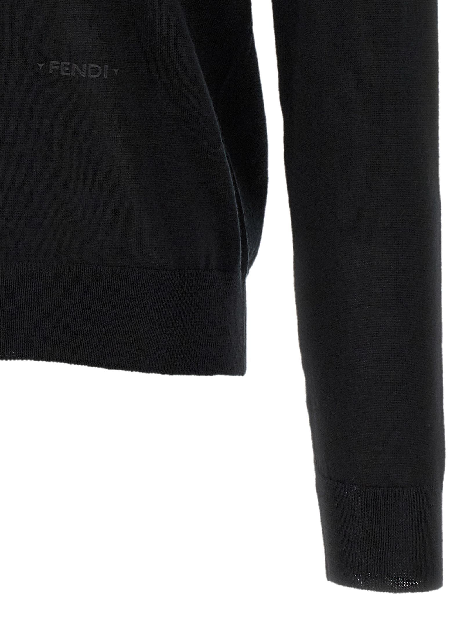 Virgin Wool Men's Cardigan - Fendi - Modalova