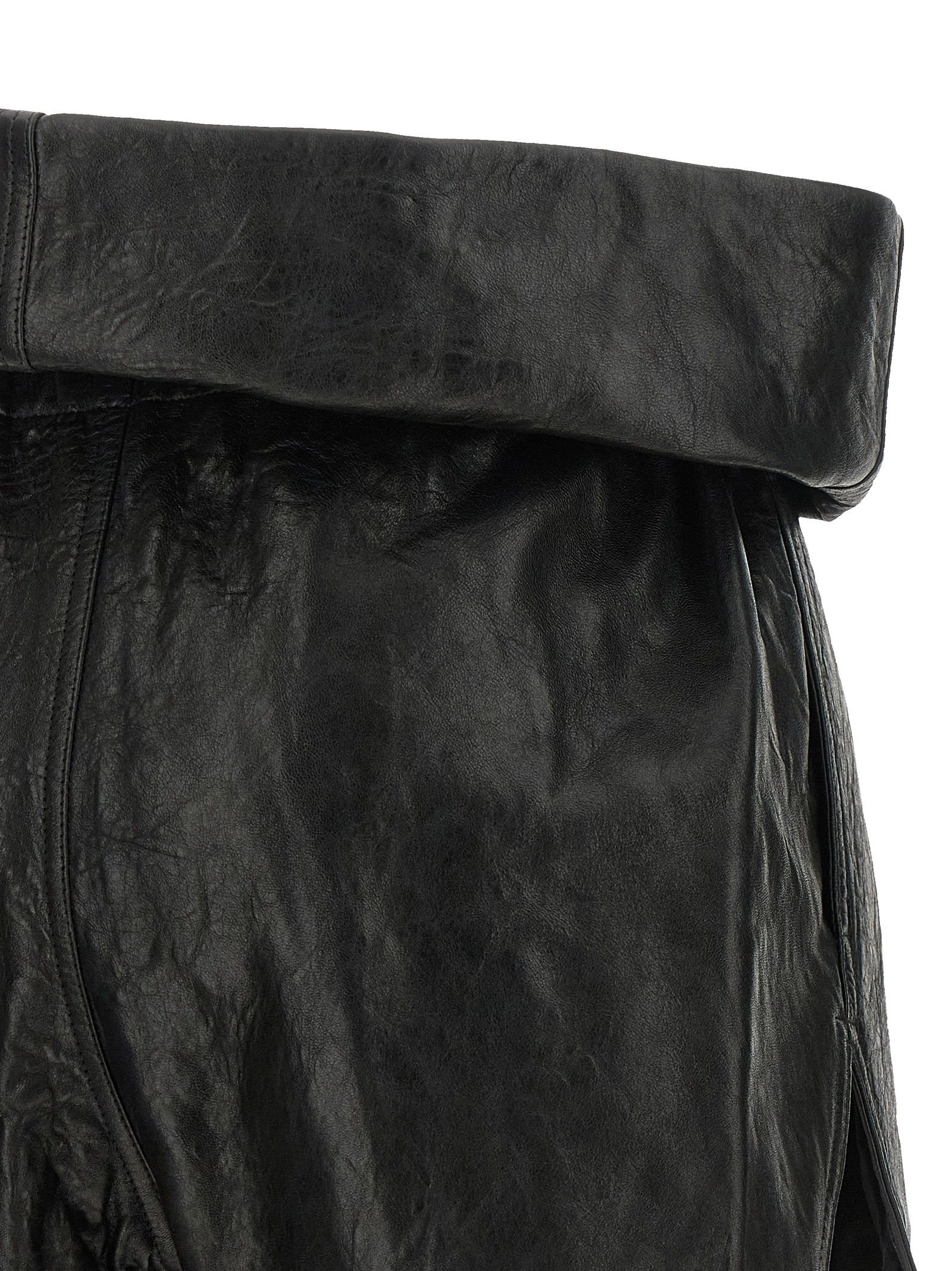 Lamb Leather Bermuda Women's Shorts - Rick Owens - Modalova