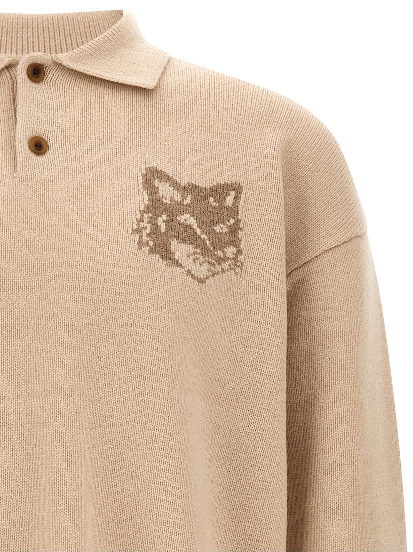 Wool Men's Cardigan - Maison Kitsuné - Modalova