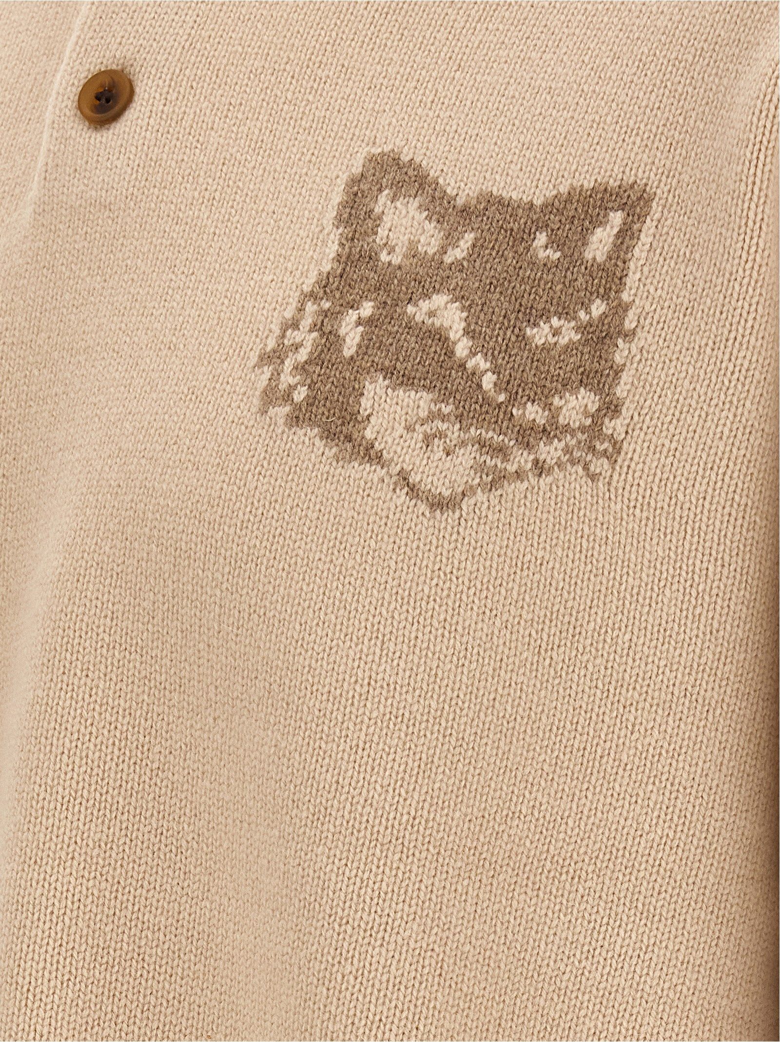 Wool Men's Cardigan - Maison Kitsuné - Modalova