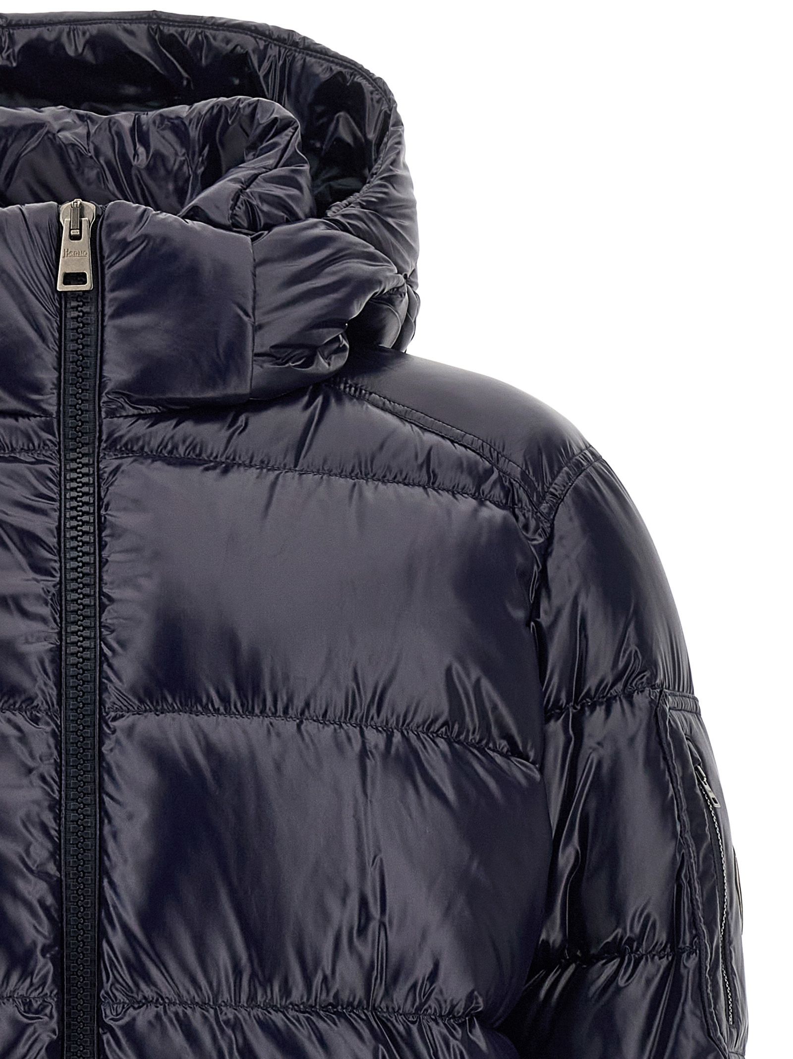 Polyamide Full-Length Men's Jacket - Herno - Modalova