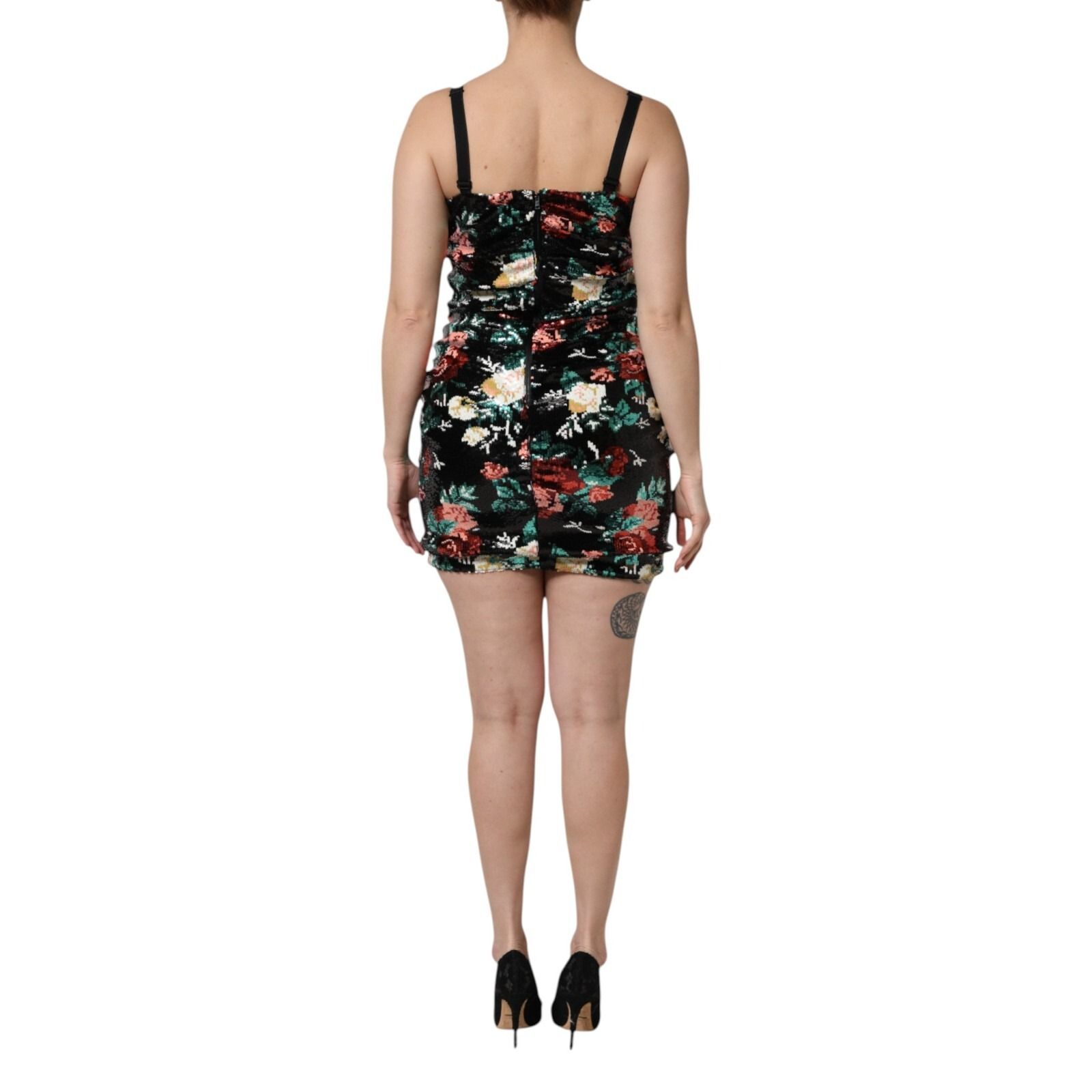 Floral Sequin Sleeveless Sheath Women's Dress - Dolce & Gabbana - Modalova