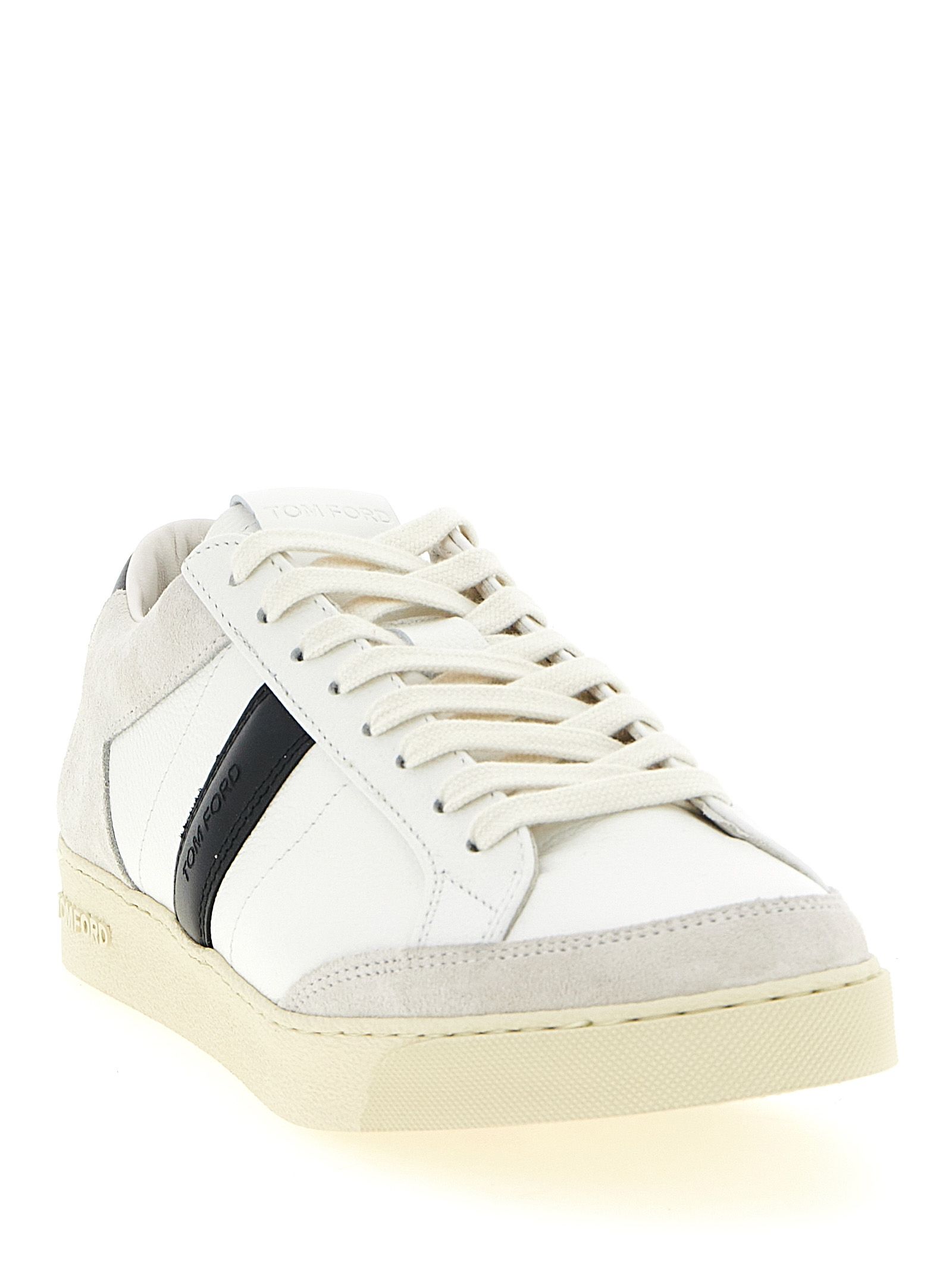 Leather Low Top Men's Sneakers - Tom Ford - Modalova