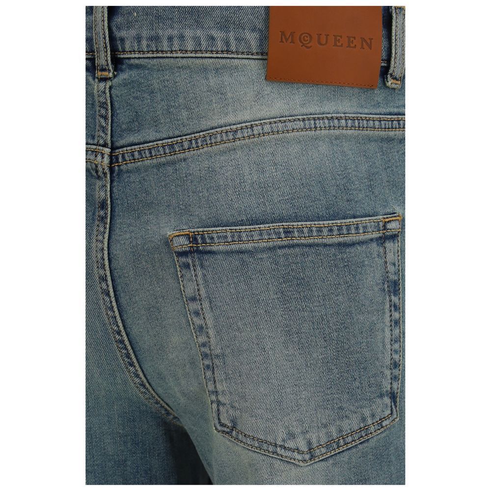 Cotton Flared Women's Jeans - Alexander McQueen - Modalova