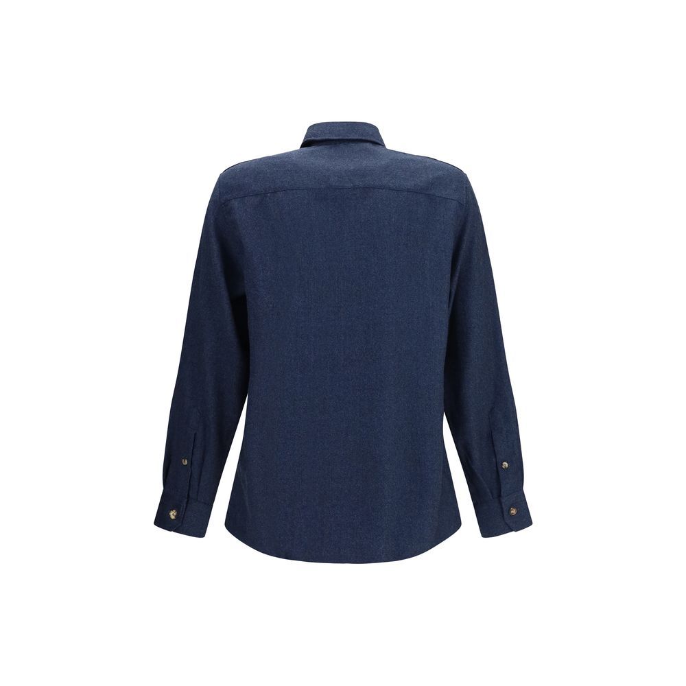 Wool Oves Aries Men's Shirt - Brunello Cucinelli - Modalova