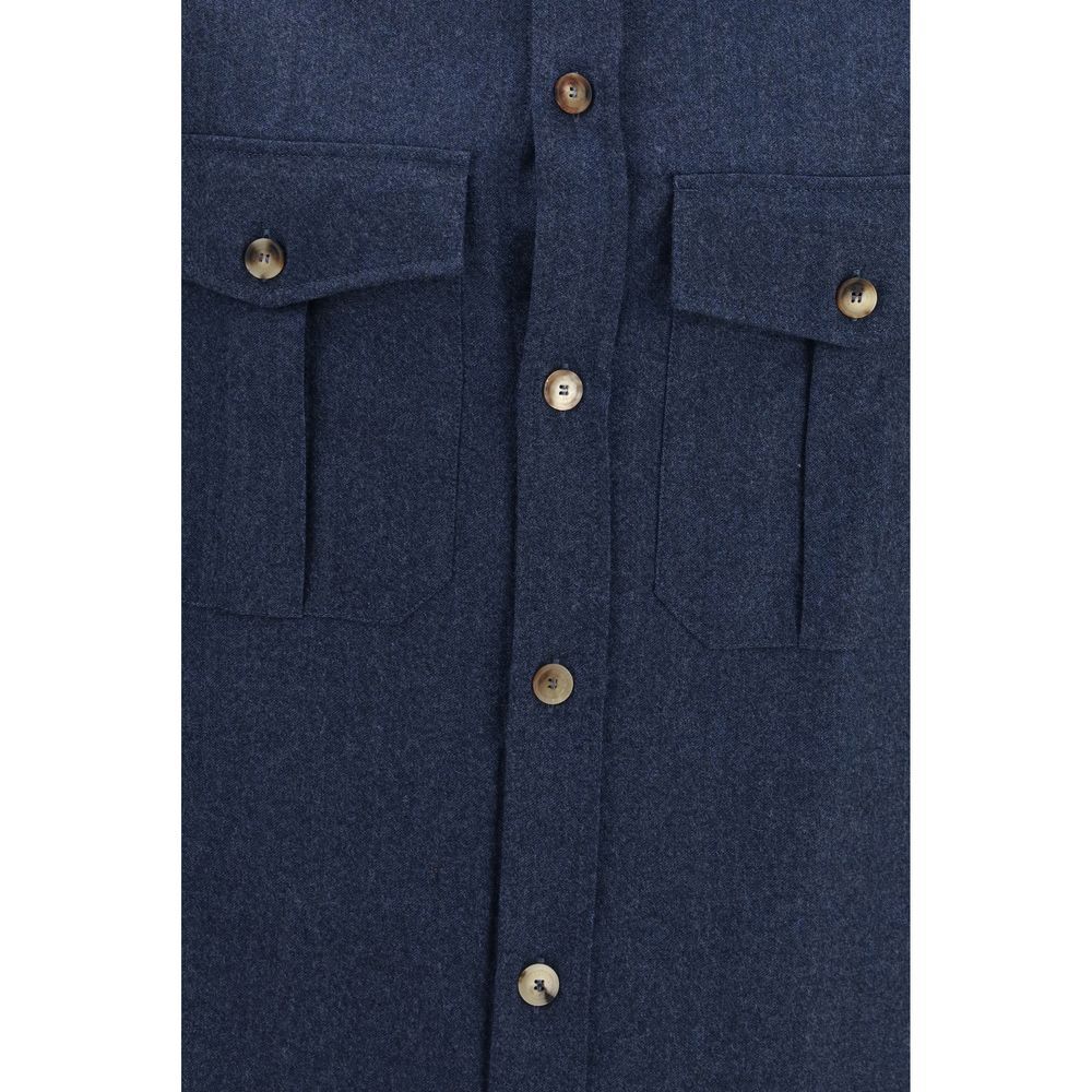 Wool Oves Aries Men's Shirt - Brunello Cucinelli - Modalova