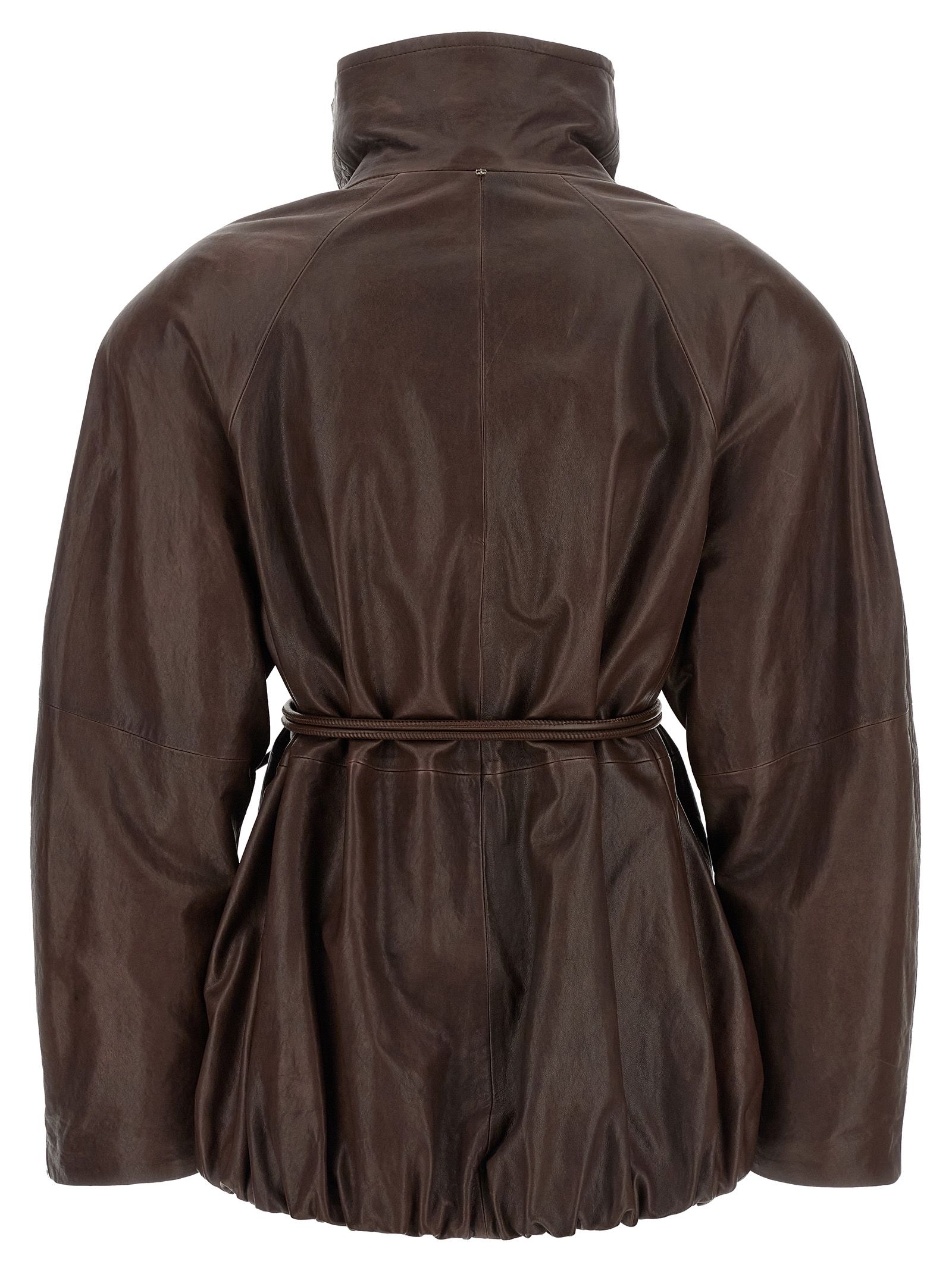 Lamb Leather Leather Women's Jacket - Sportmax - Modalova
