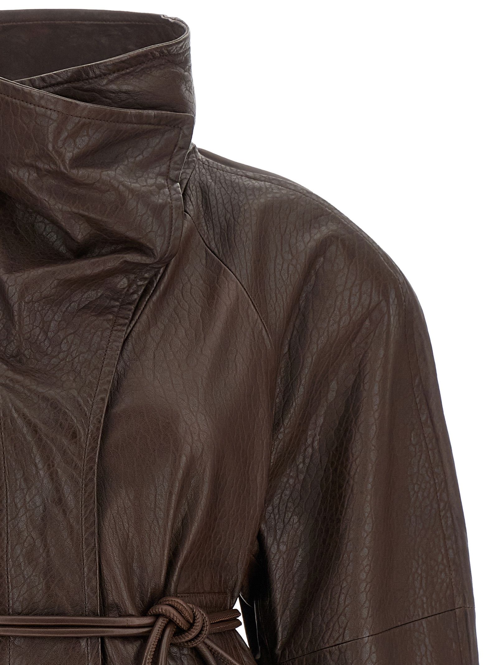 Lamb Leather Leather Women's Jacket - Sportmax - Modalova