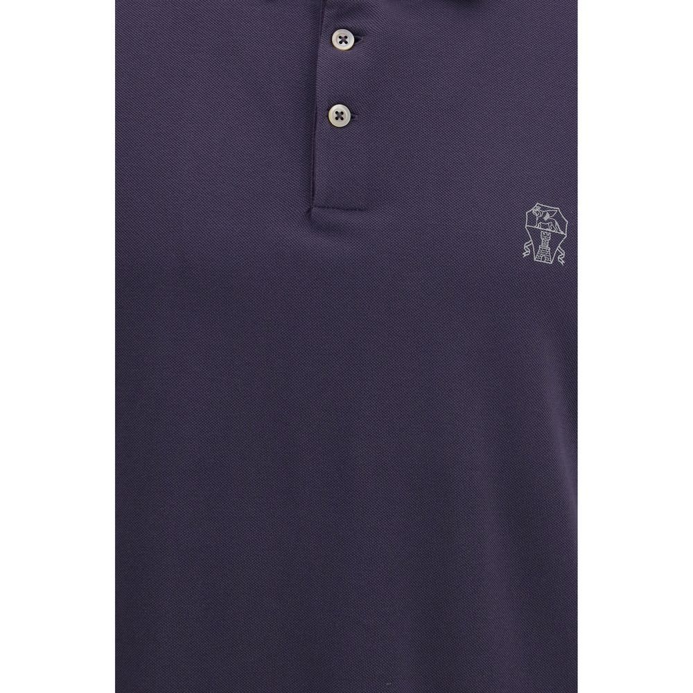 Cotton Polo Men's Shirt - Brunello Cucinelli - Modalova