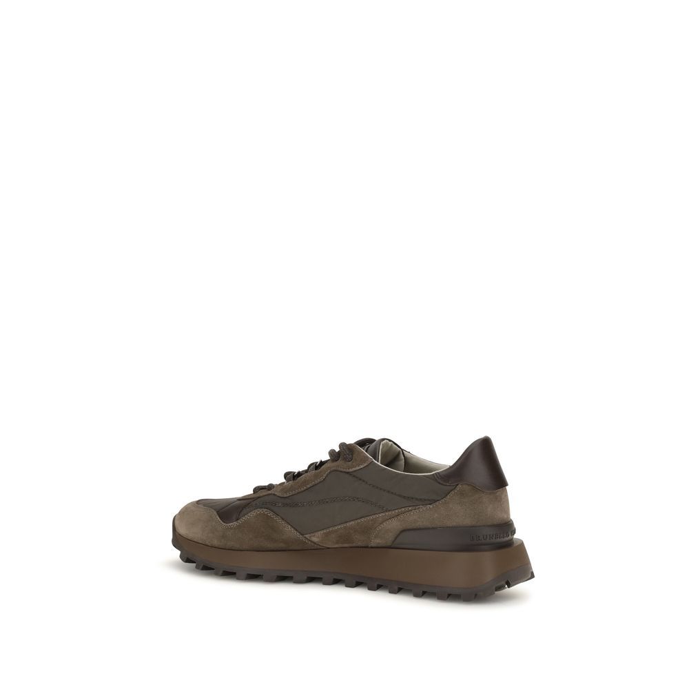 Calf Leather Bos Taurus Athletic Women's Sneakers - Brunello Cucinelli - Modalova