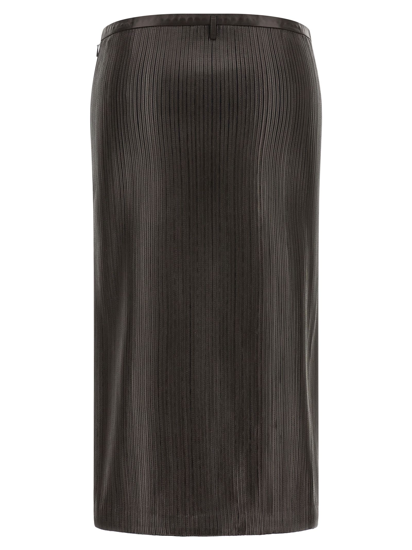 Lamb Leather Midi Women's Skirt - Tom Ford - Modalova