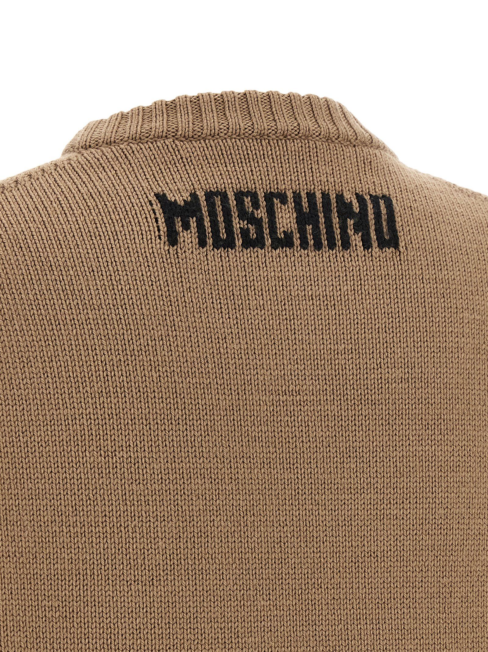Virgin Wool Women's Cardigan - Moschino - Modalova