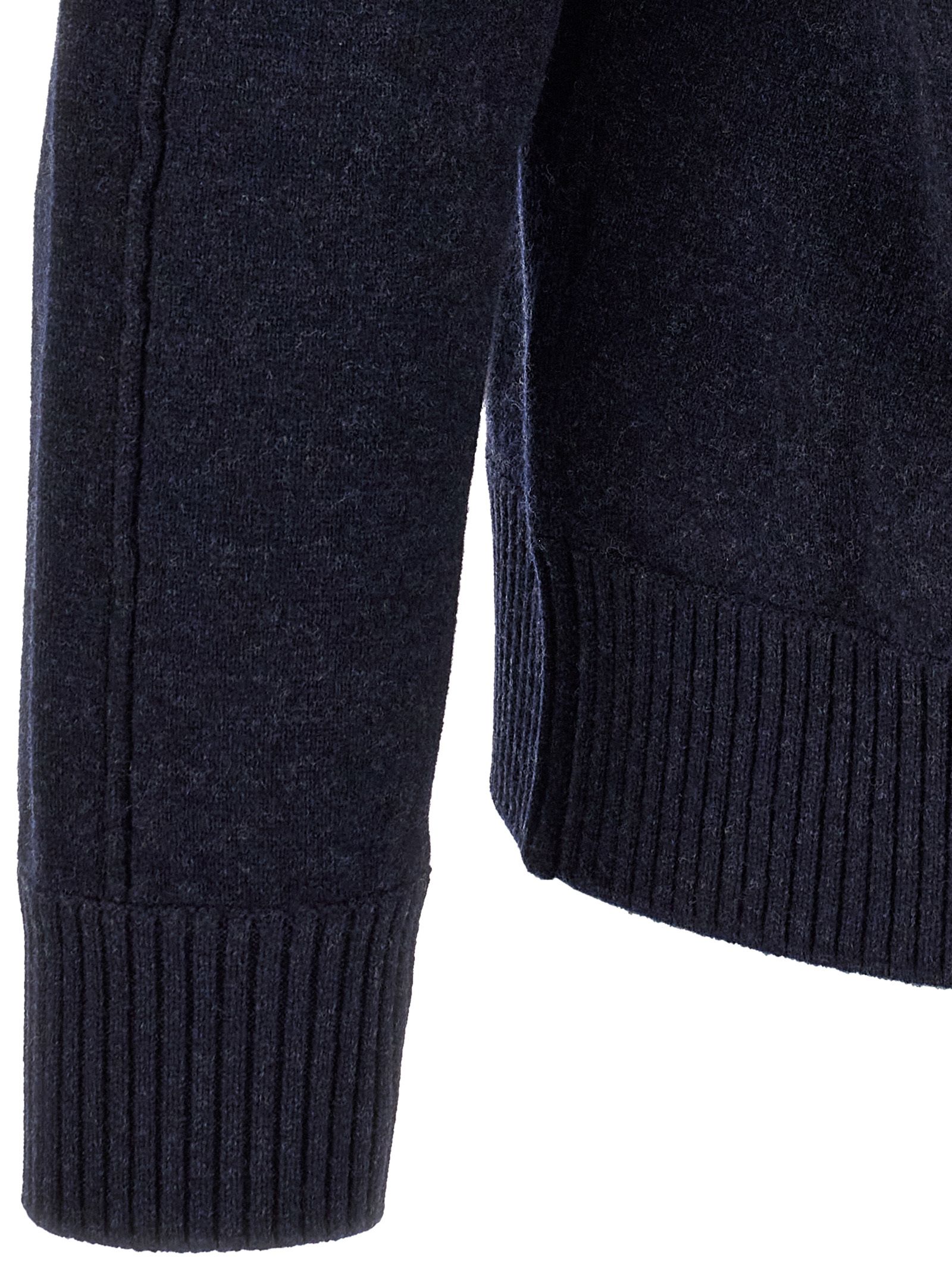 ZEGNA Blue Wool Polo Men's Shirt - ZEGNA - Modalova