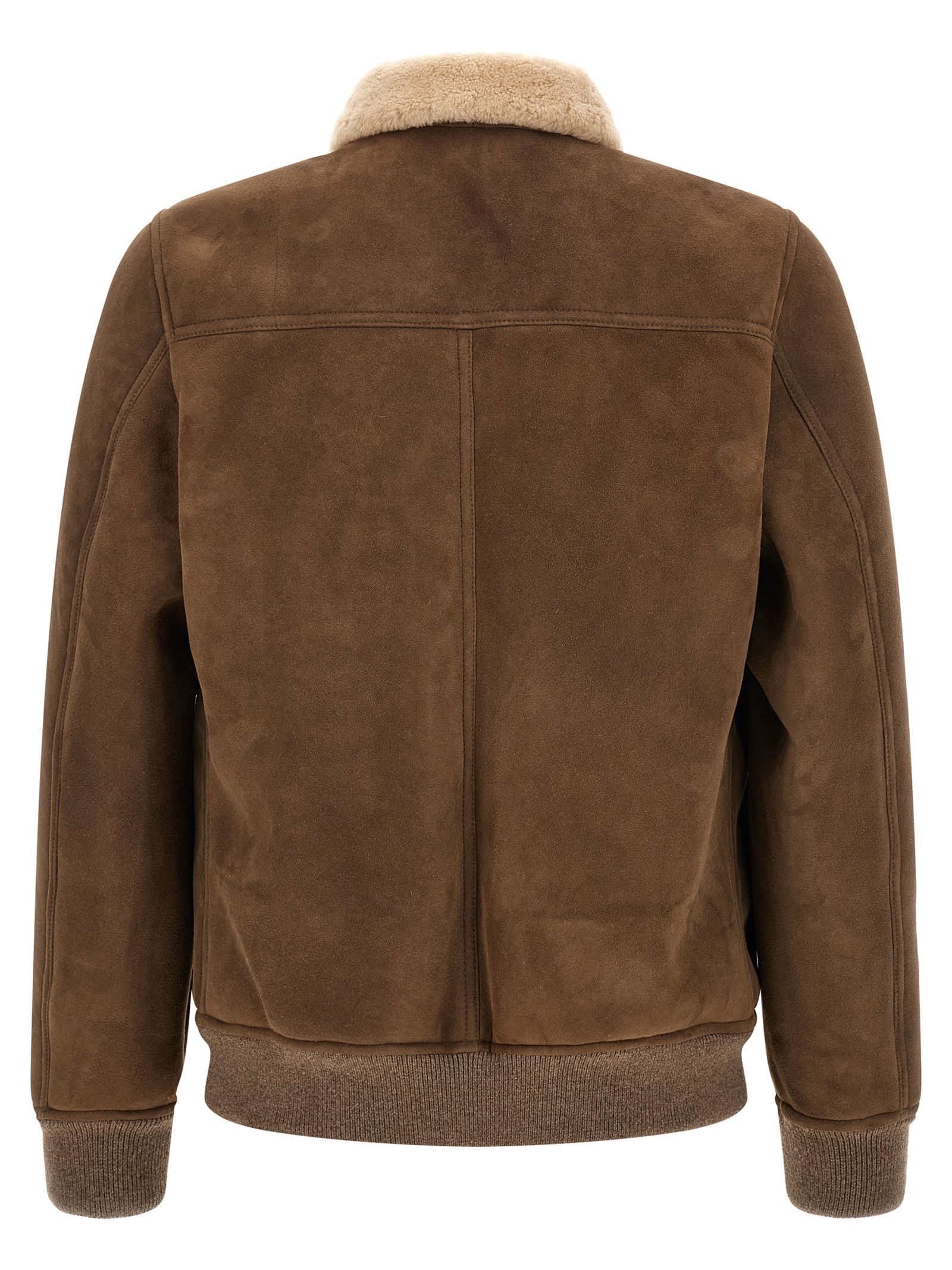 MooRER Brown Wool Men's Bomber - MooRER - Modalova