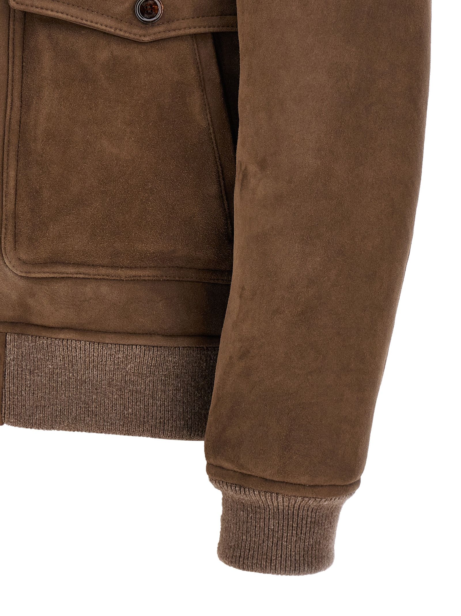 MooRER Brown Wool Men's Bomber - MooRER - Modalova