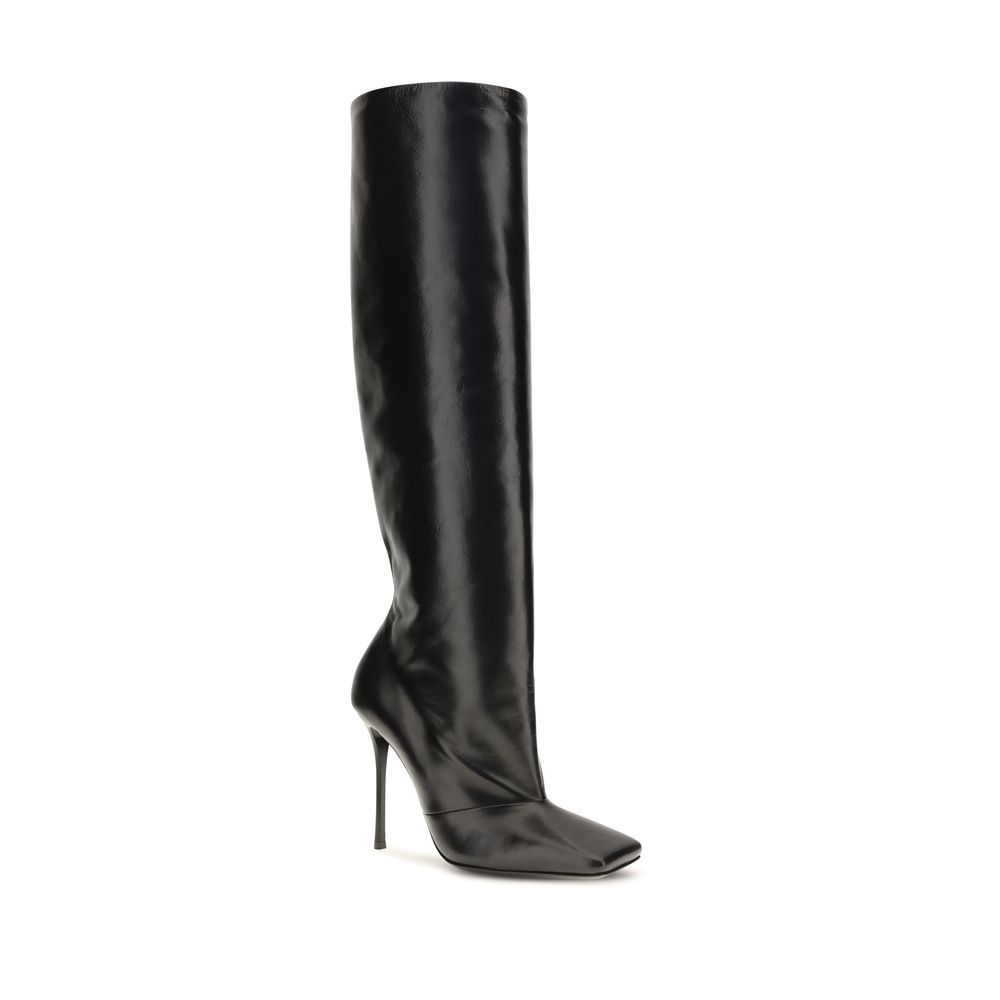 Calf Leather Bos Taurus High Heel Women's Boots - Dolce & Gabbana - Modalova