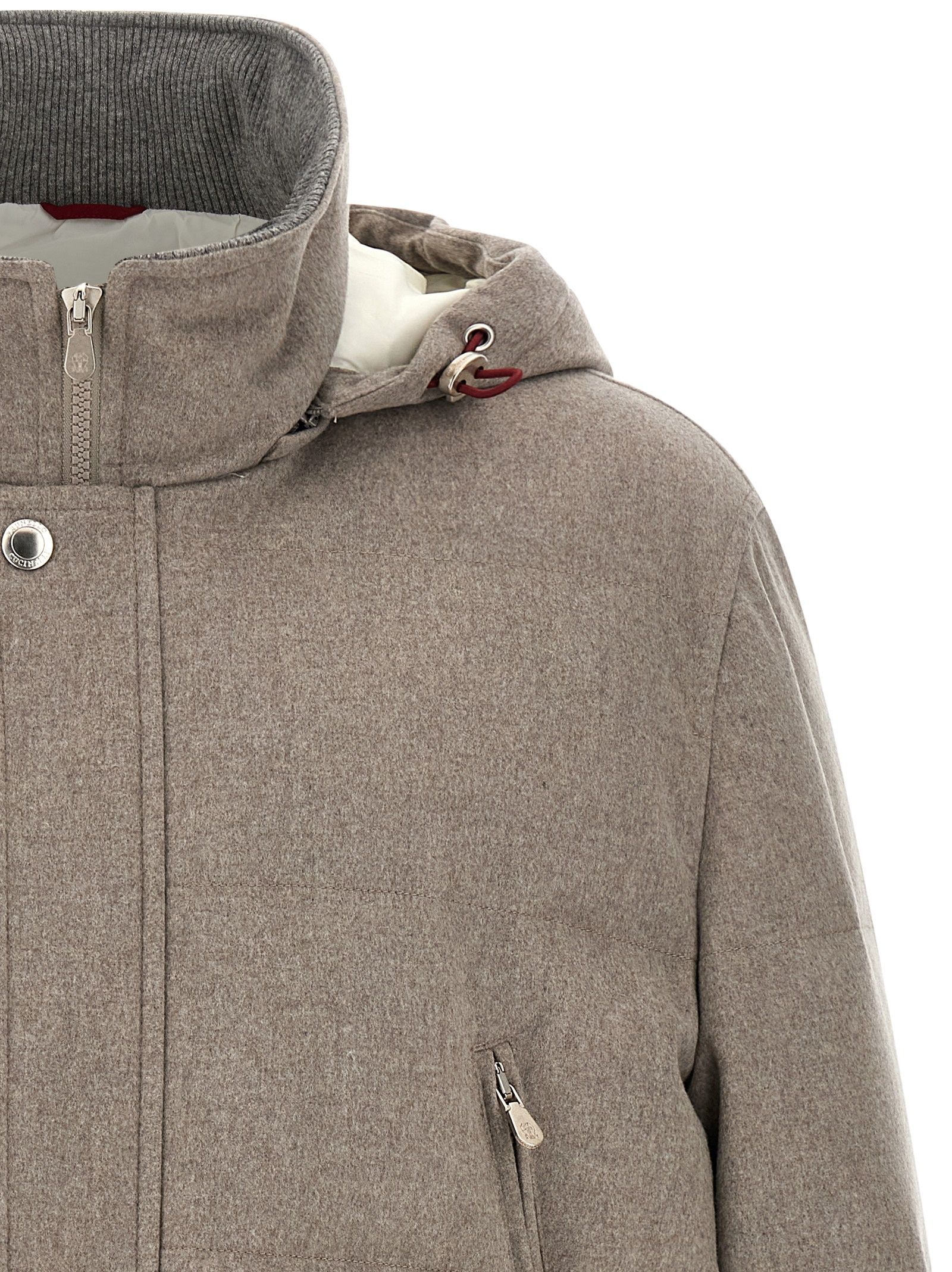 Wool Men's Parka - Brunello Cucinelli - Modalova