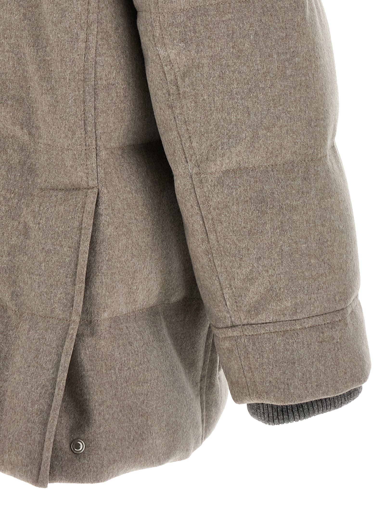 Wool Men's Parka - Brunello Cucinelli - Modalova