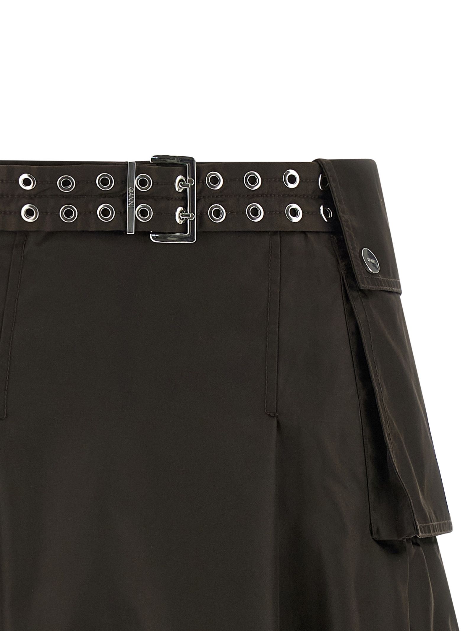 Polyamide Midi Women's Skirt - Ganni - Modalova