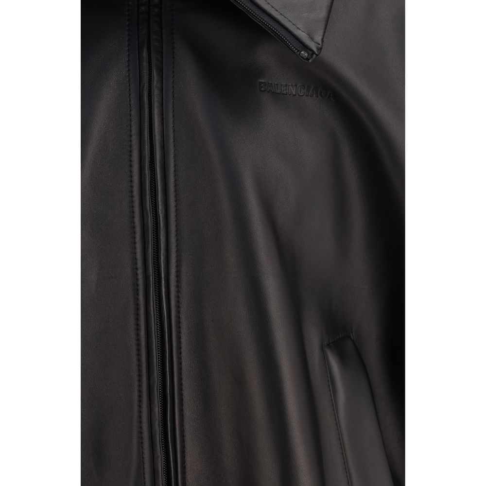 Lamb Ovis Aries Leather Men's Jacket - Balenciaga - Modalova