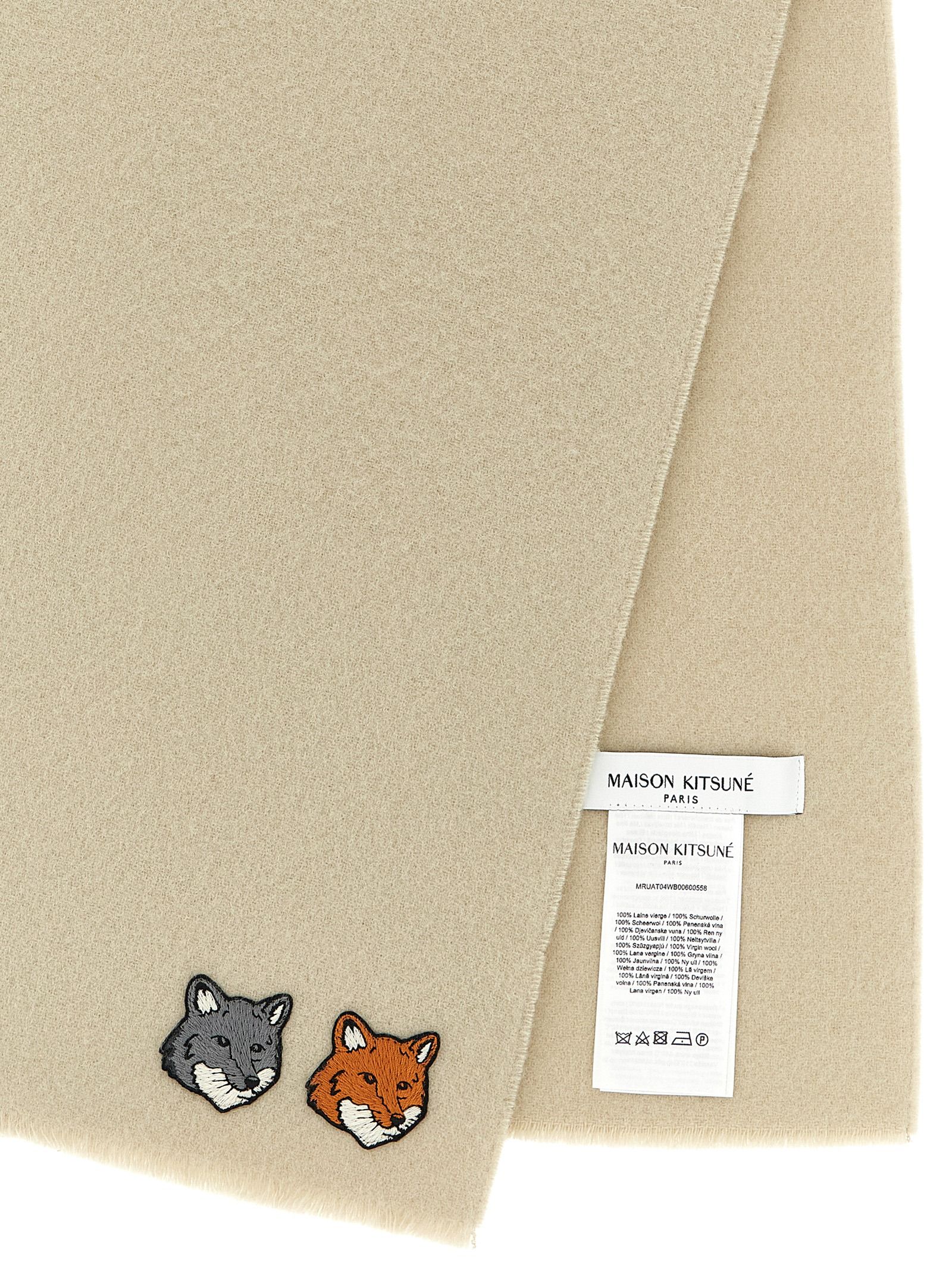 Virgin Wool Women's Scarf - Maison Kitsuné - Modalova