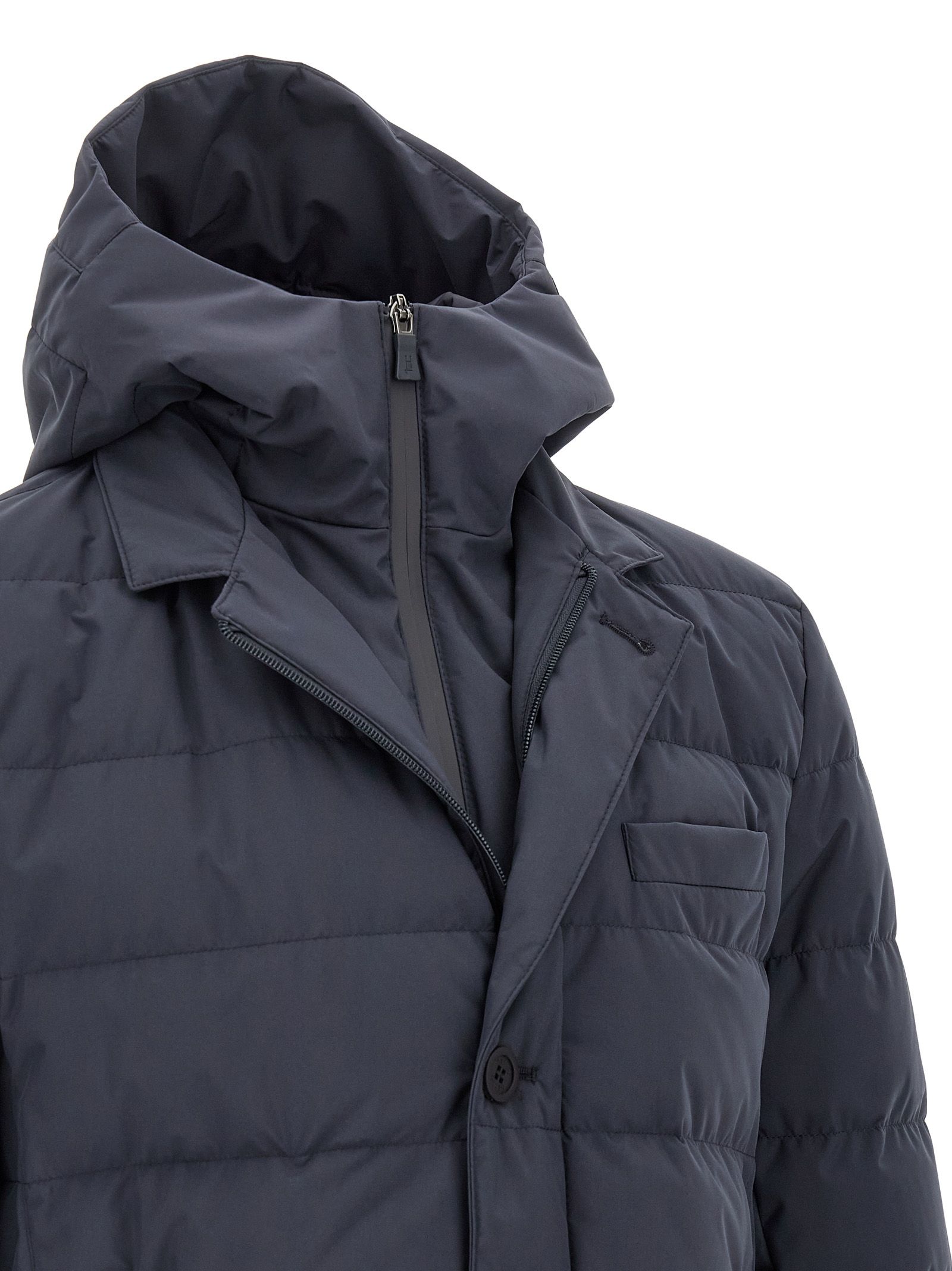 Polyester Full-Length Men's Jacket - Herno - Modalova