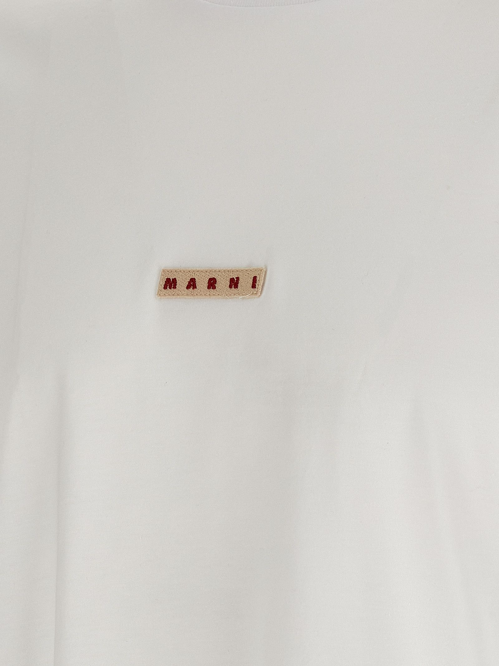 Marni White Cotton Men's T-Shirt - Marni - Modalova