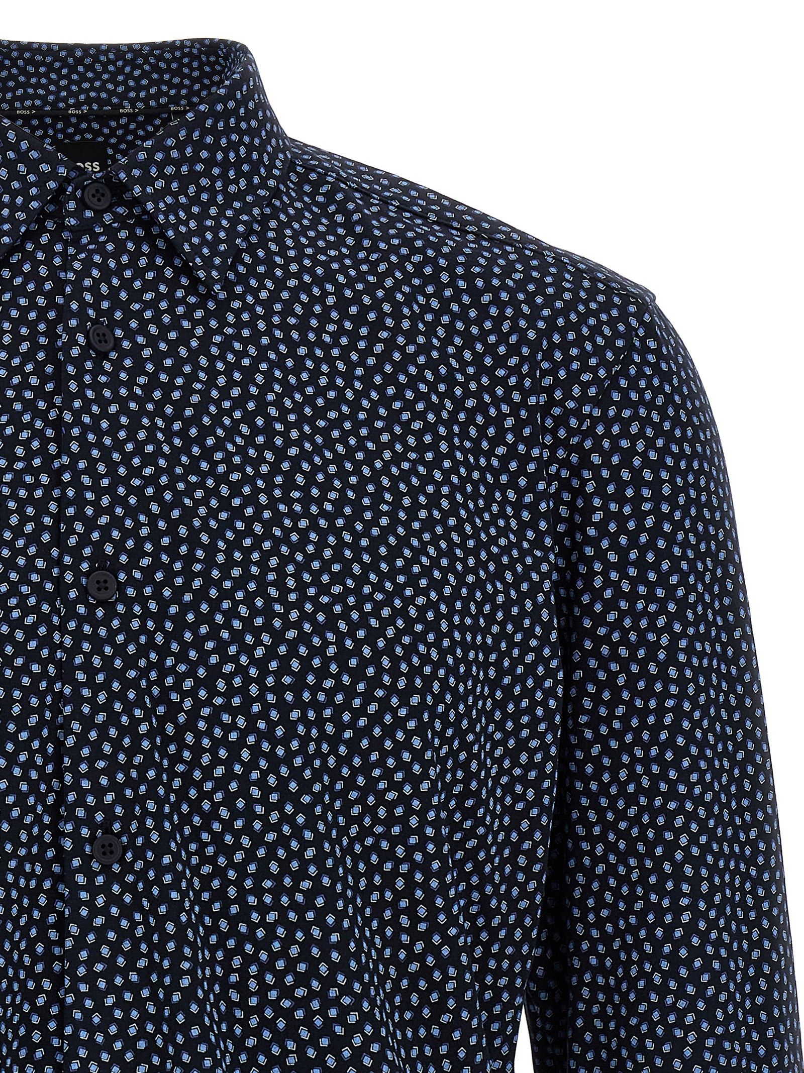 Hugo Boss Blue Cotton Men's Blouse - Hugo Boss - Modalova