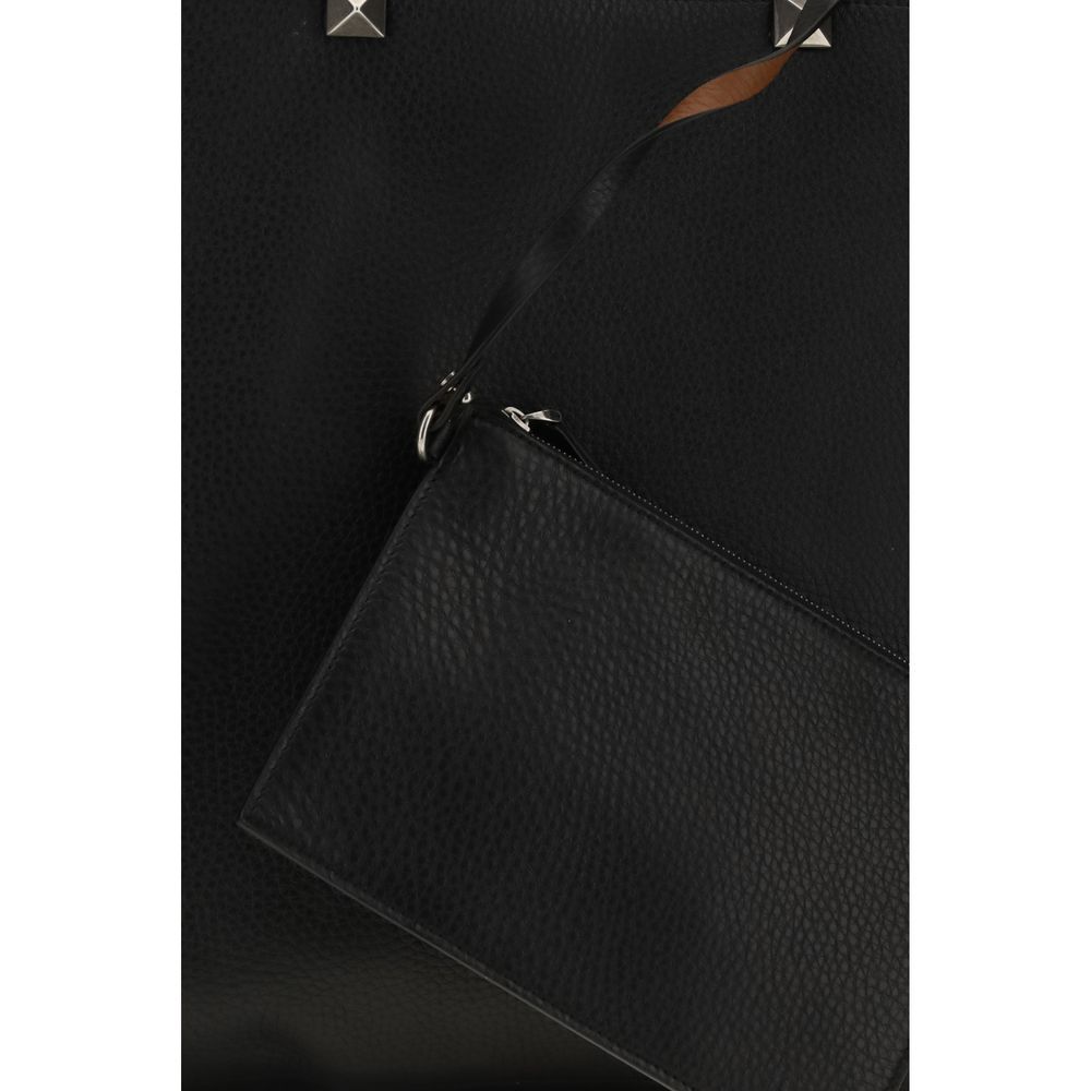 Calf Leather Bos Taurus Shoulder Men's Bag - Valentino Garavani - Modalova