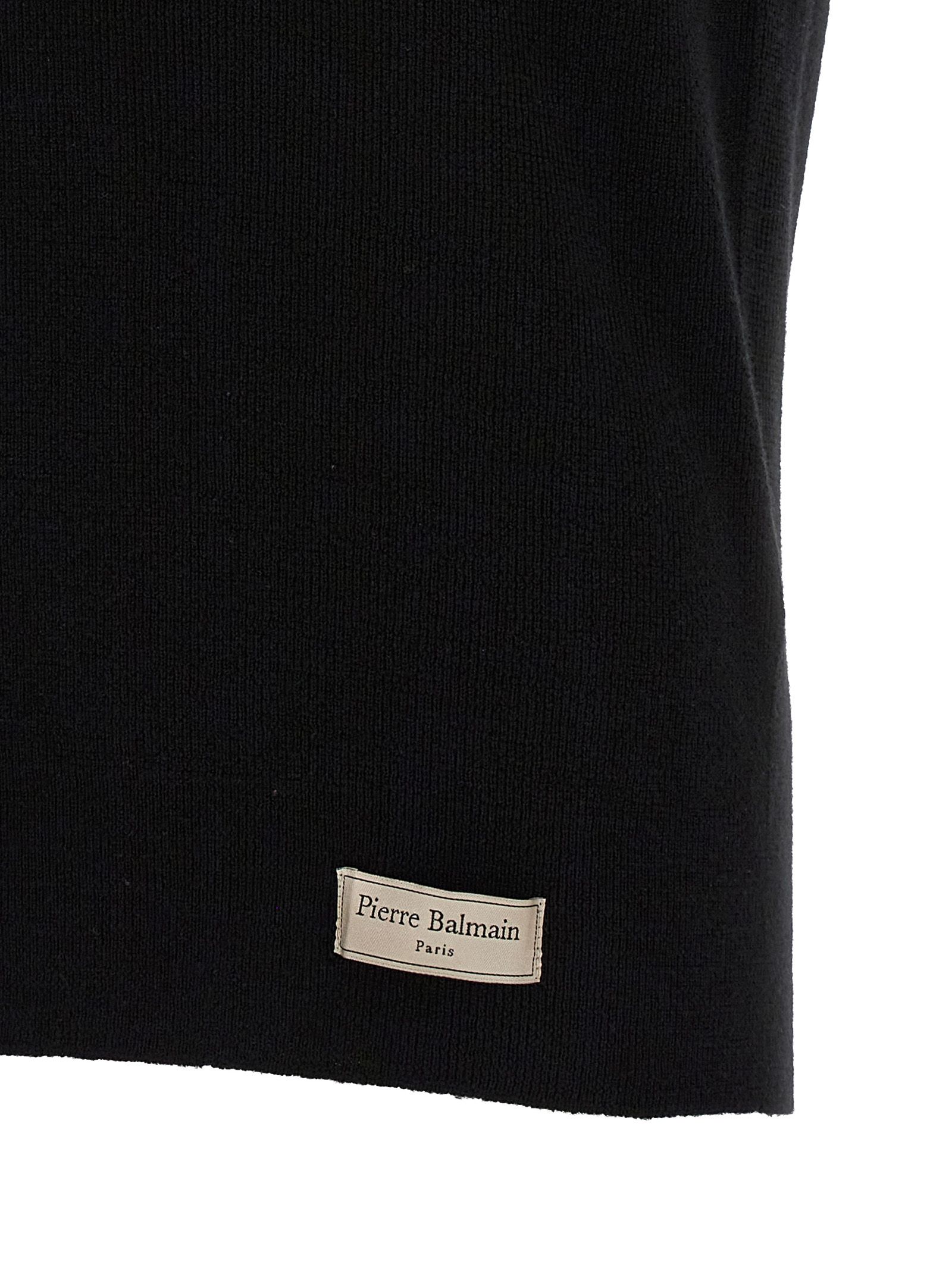 Merino Wool Polo Men's Shirt - Balmain - Modalova